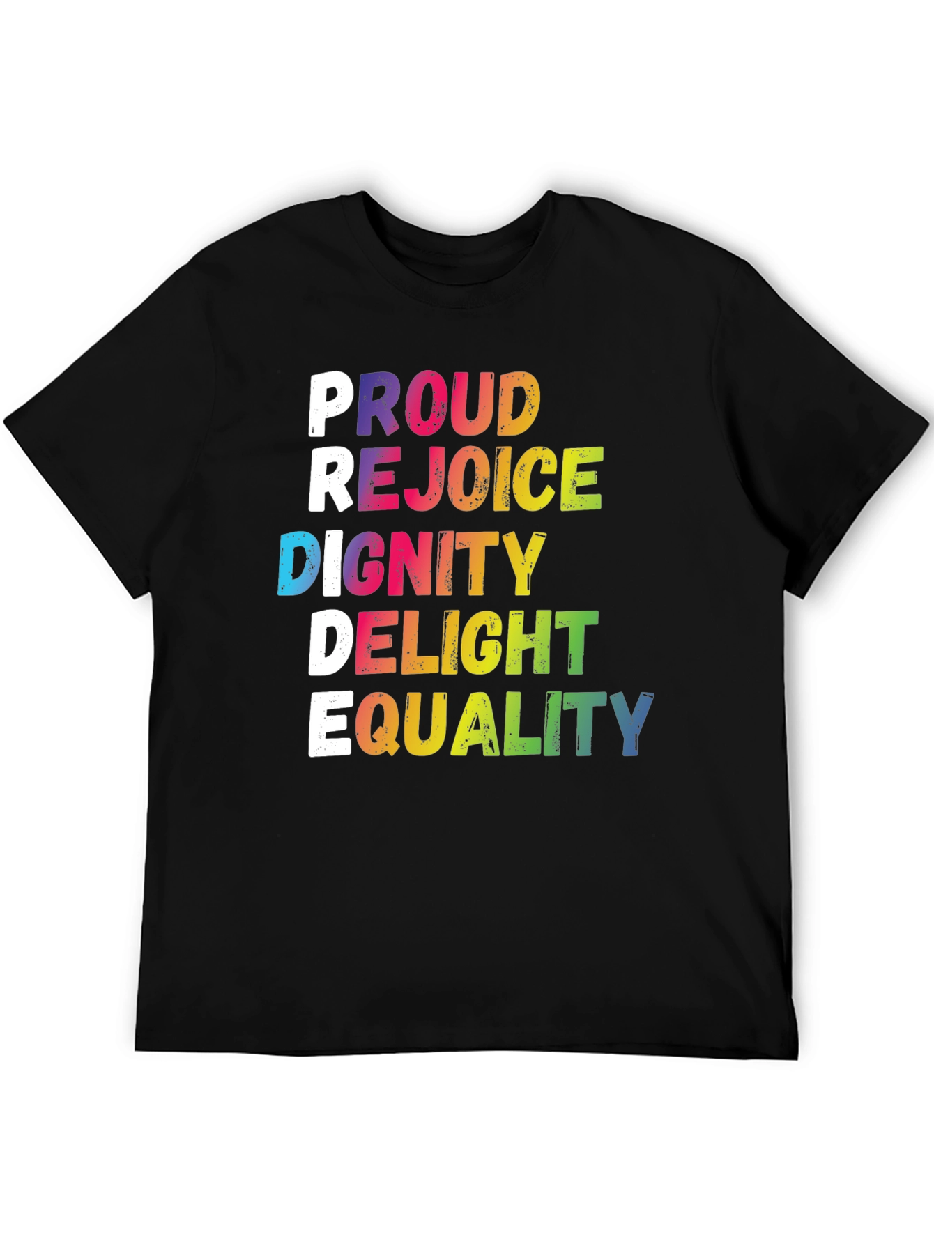 Pride Rainbow Graphic Tee - Equality LGBTQ+