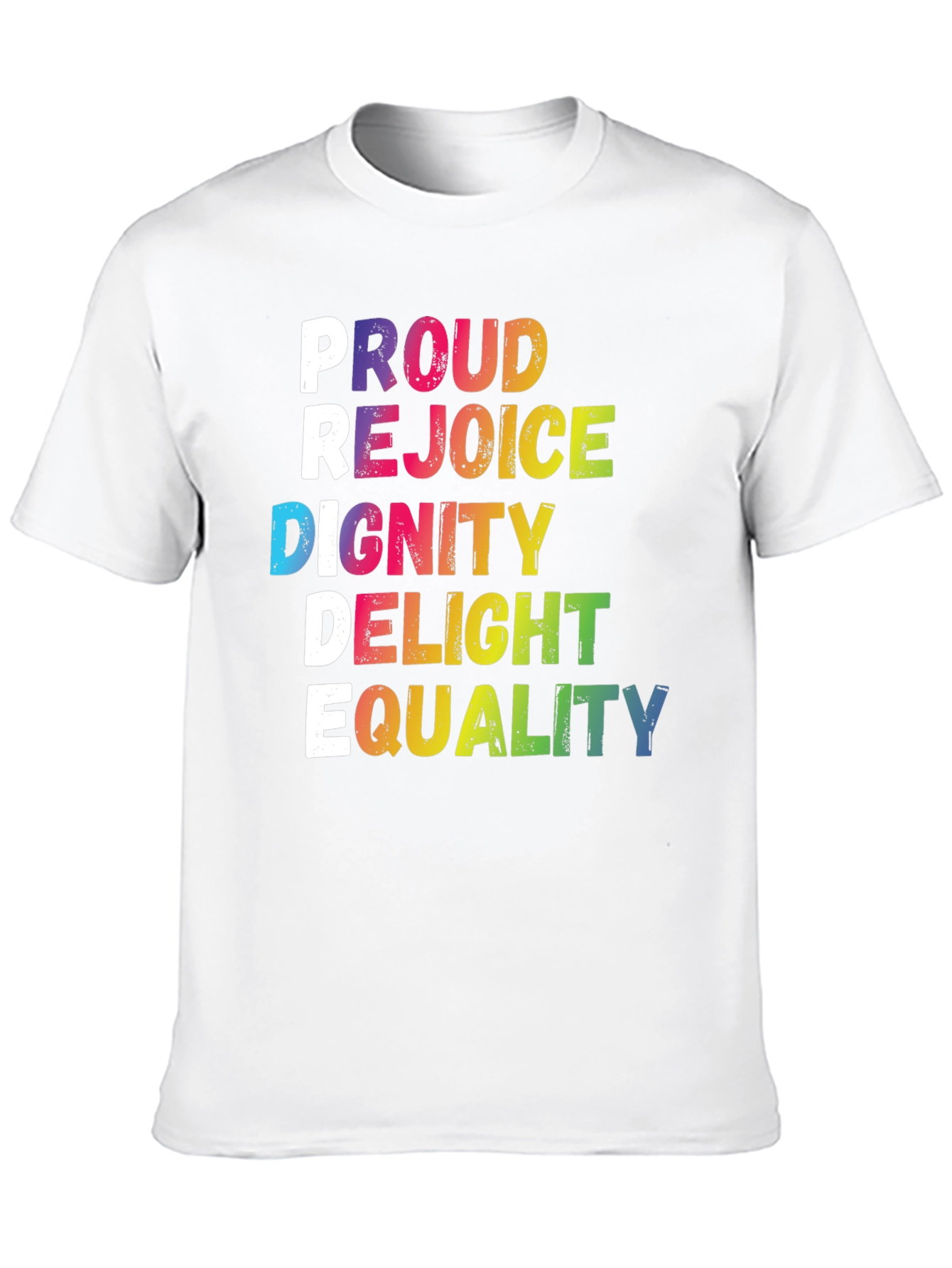 Pride Rainbow Graphic Tee - Equality LGBTQ+