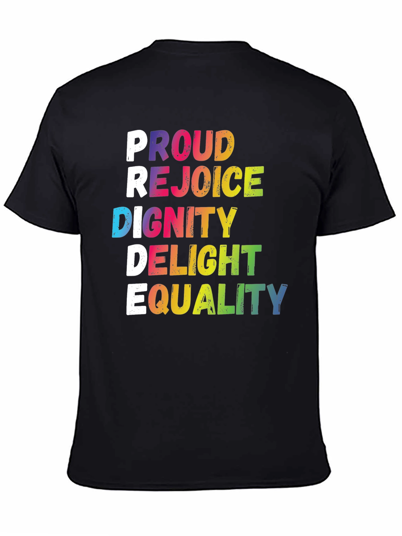 Pride Rainbow Graphic Tee - Equality LGBTQ+