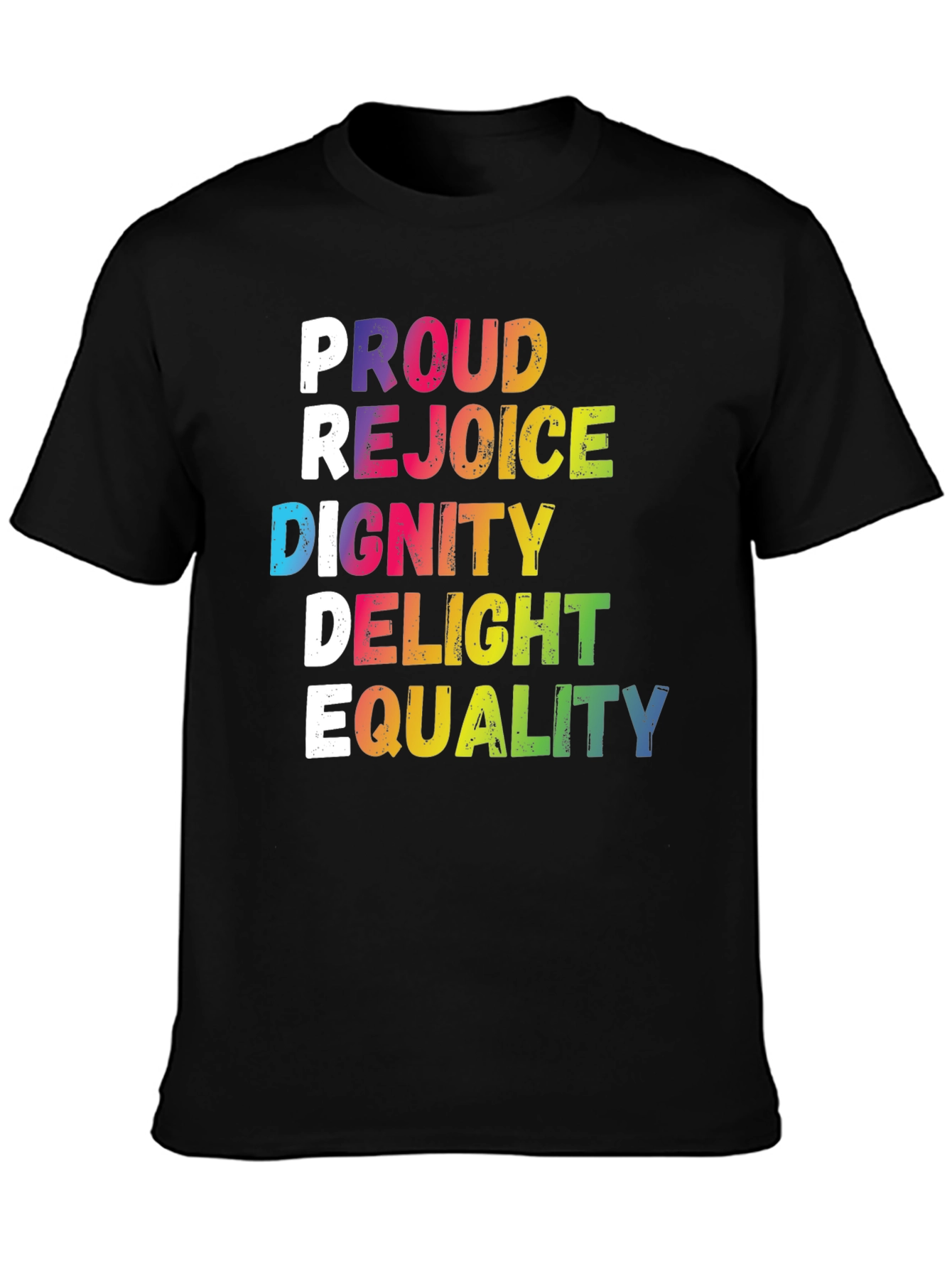 Pride Rainbow Graphic Tee - Equality LGBTQ+