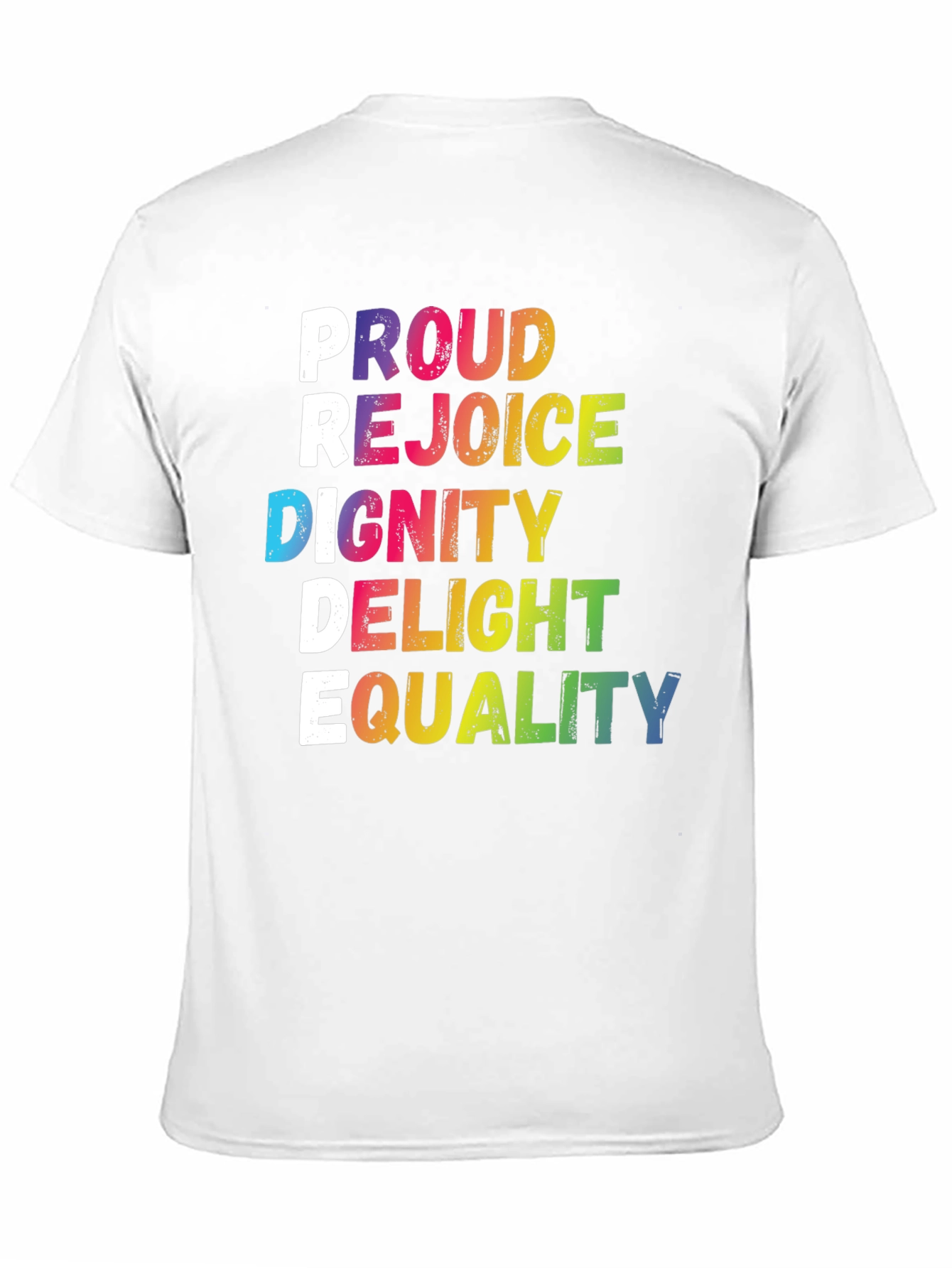 Pride Rainbow Graphic Tee - Equality LGBTQ+