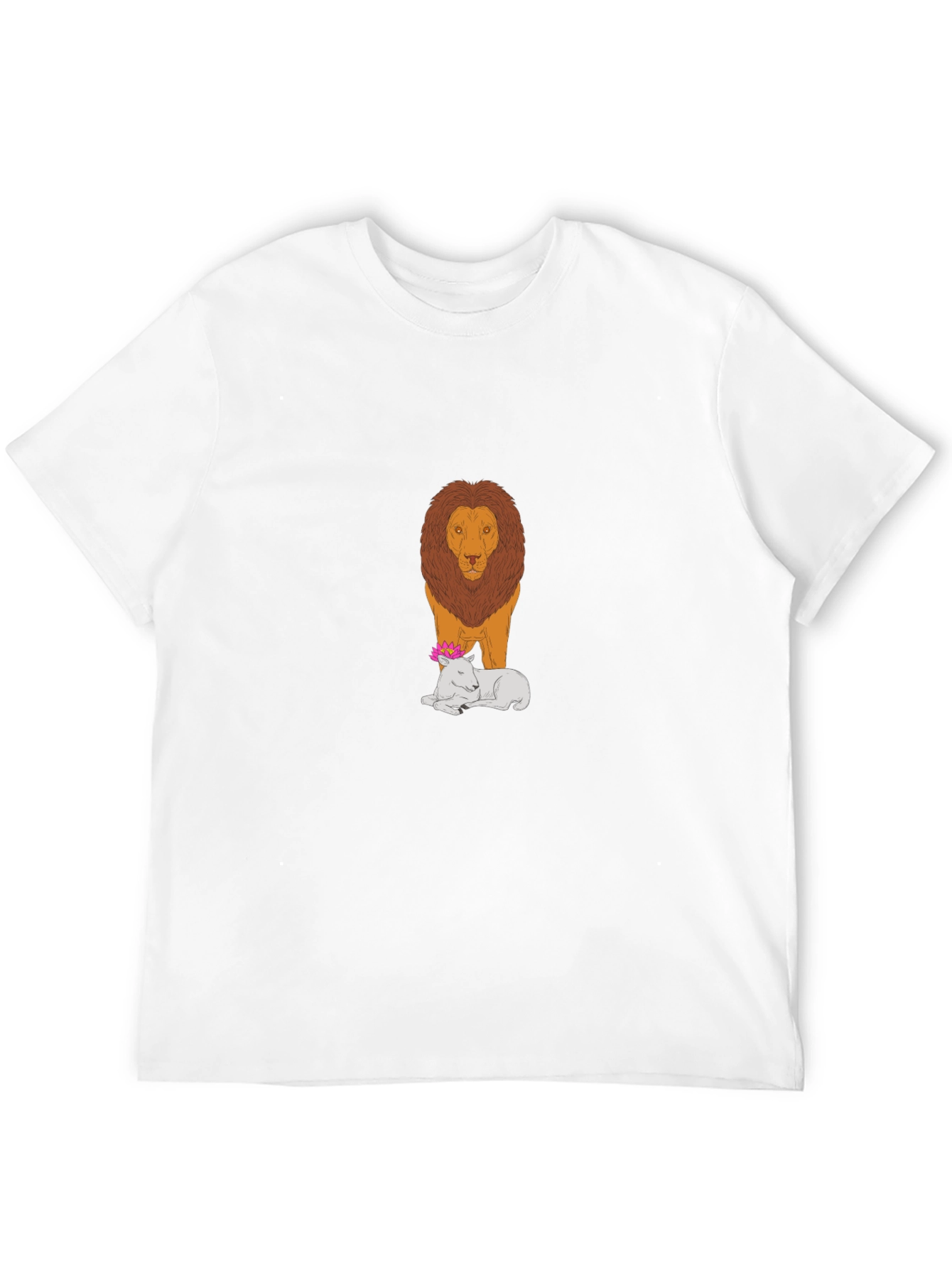 Lion and Lamb Graphic Tee - Black