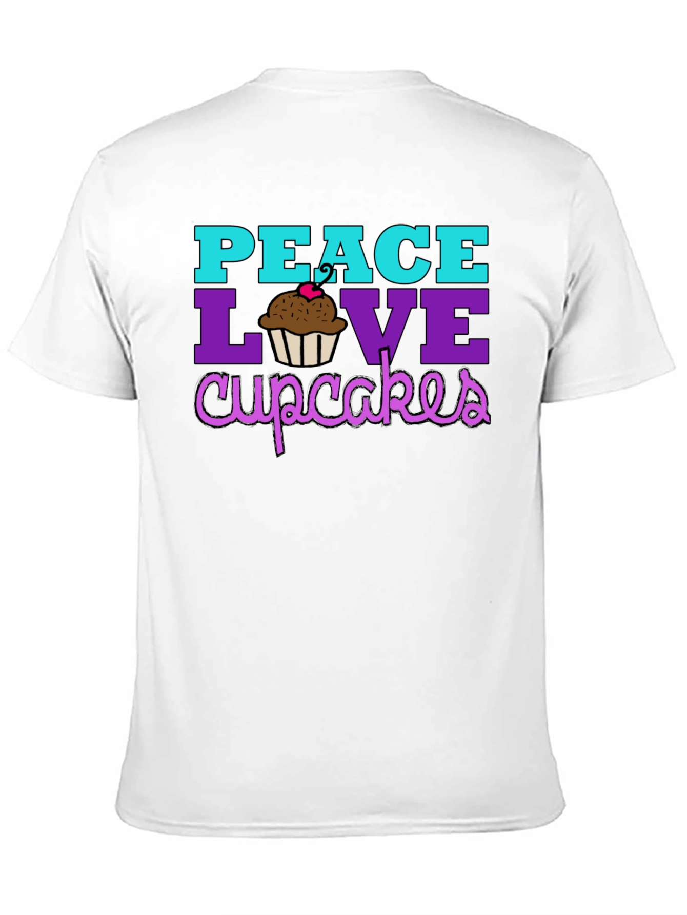 Peace Love Cupcakes Graphic Tee