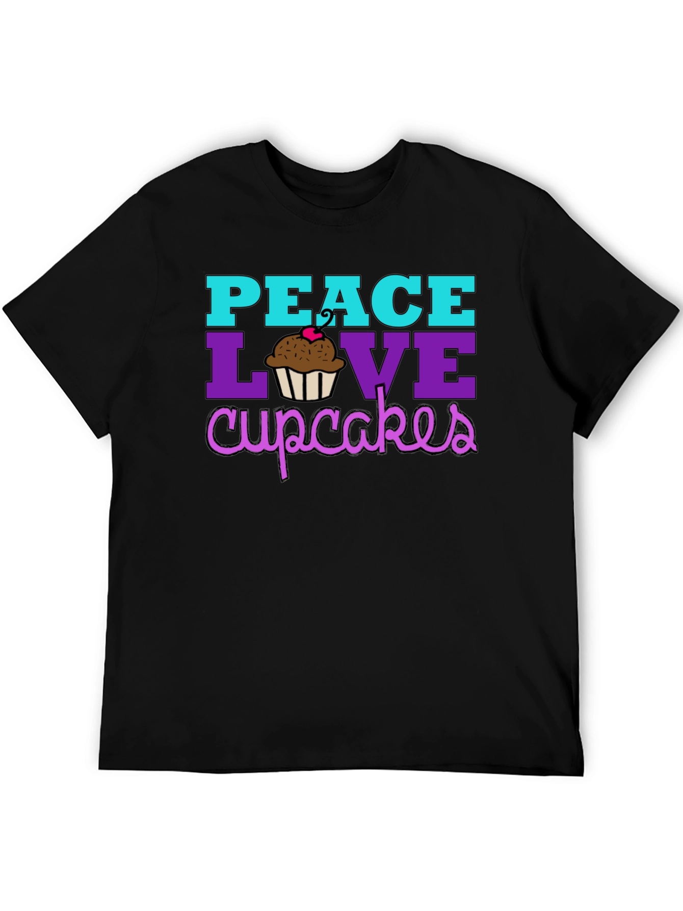 Peace Love Cupcakes Graphic Tee