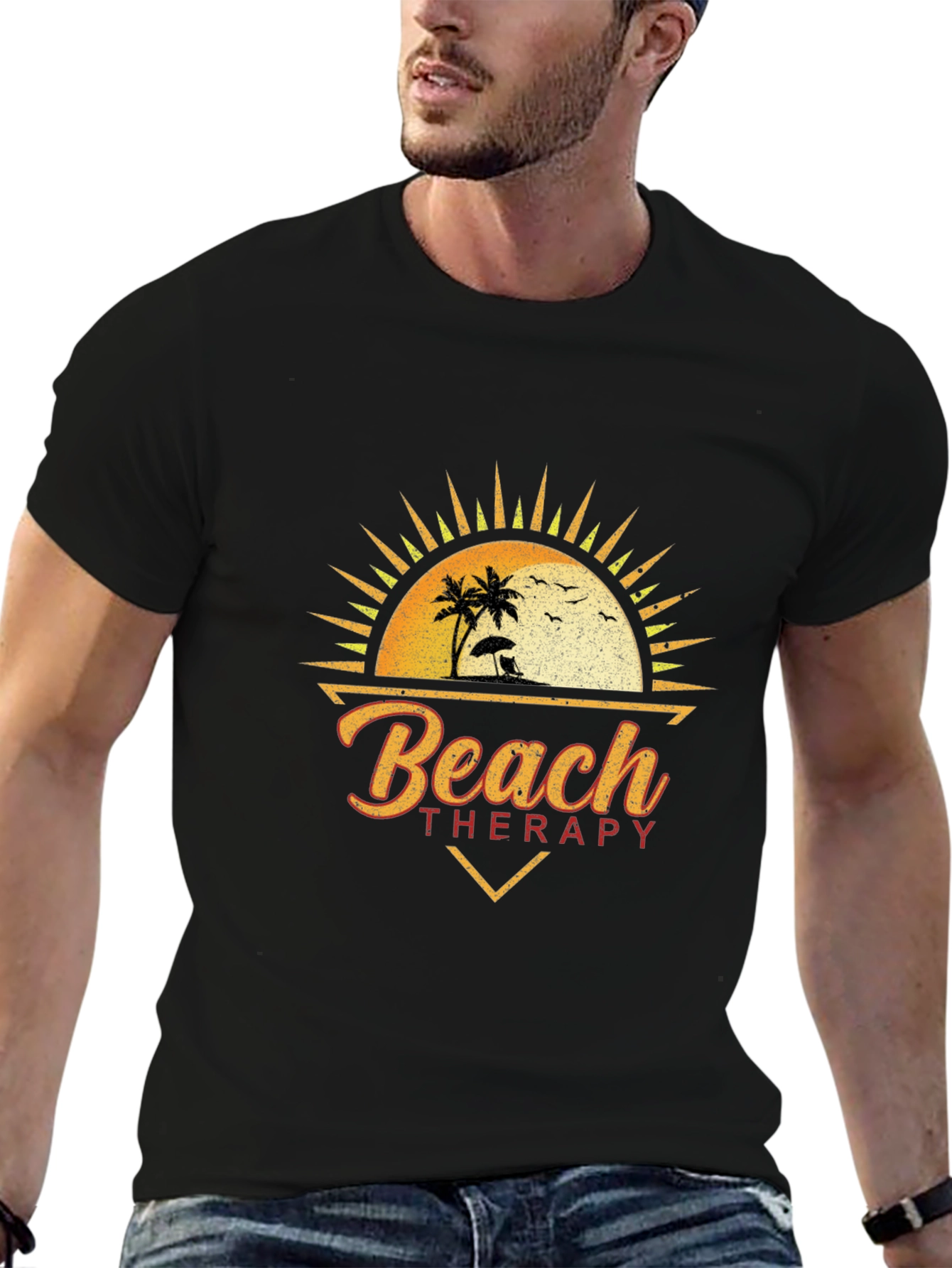 Beach Therapy Graphic T-Shirt