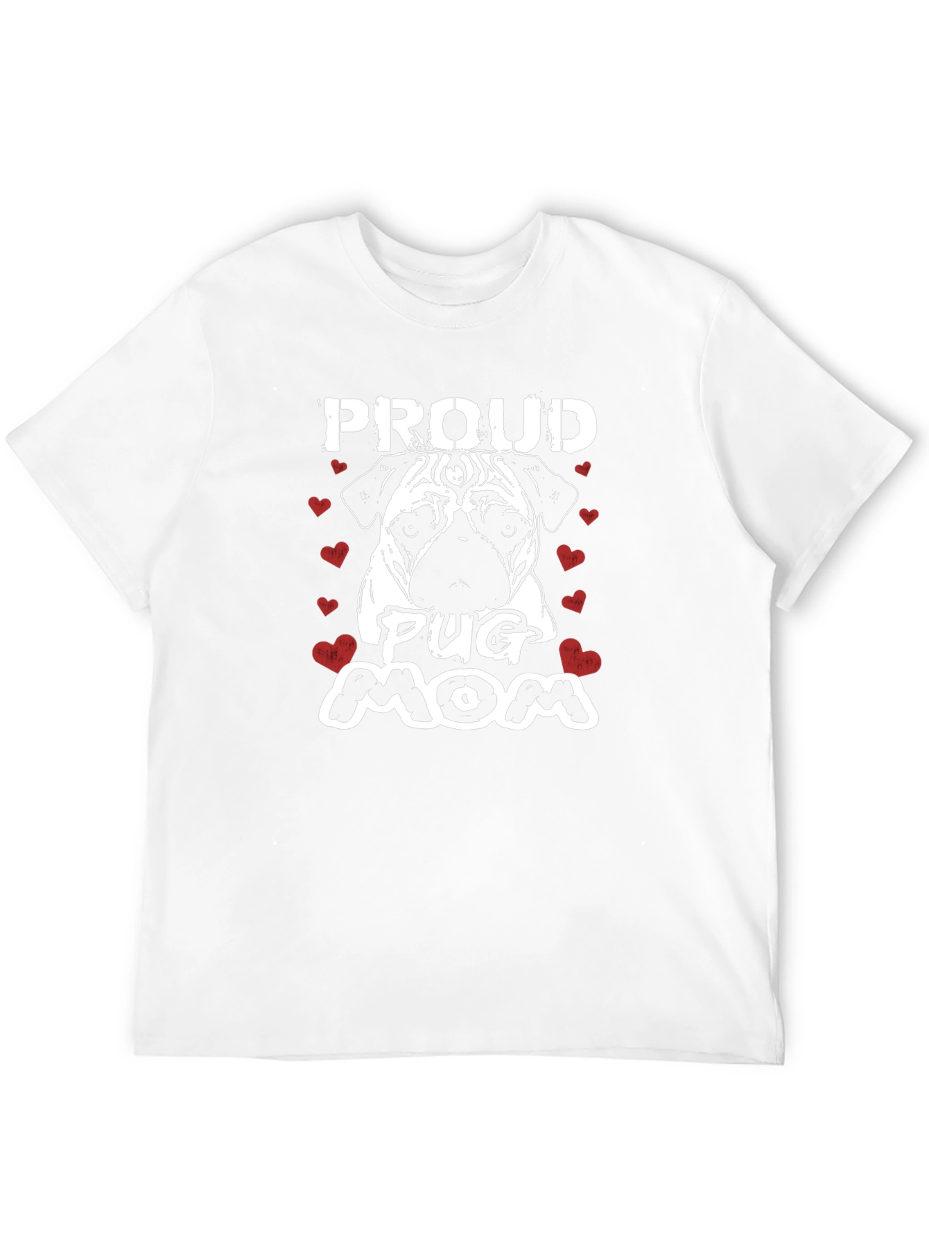 Proud Pug Mom Graphic T-Shirt