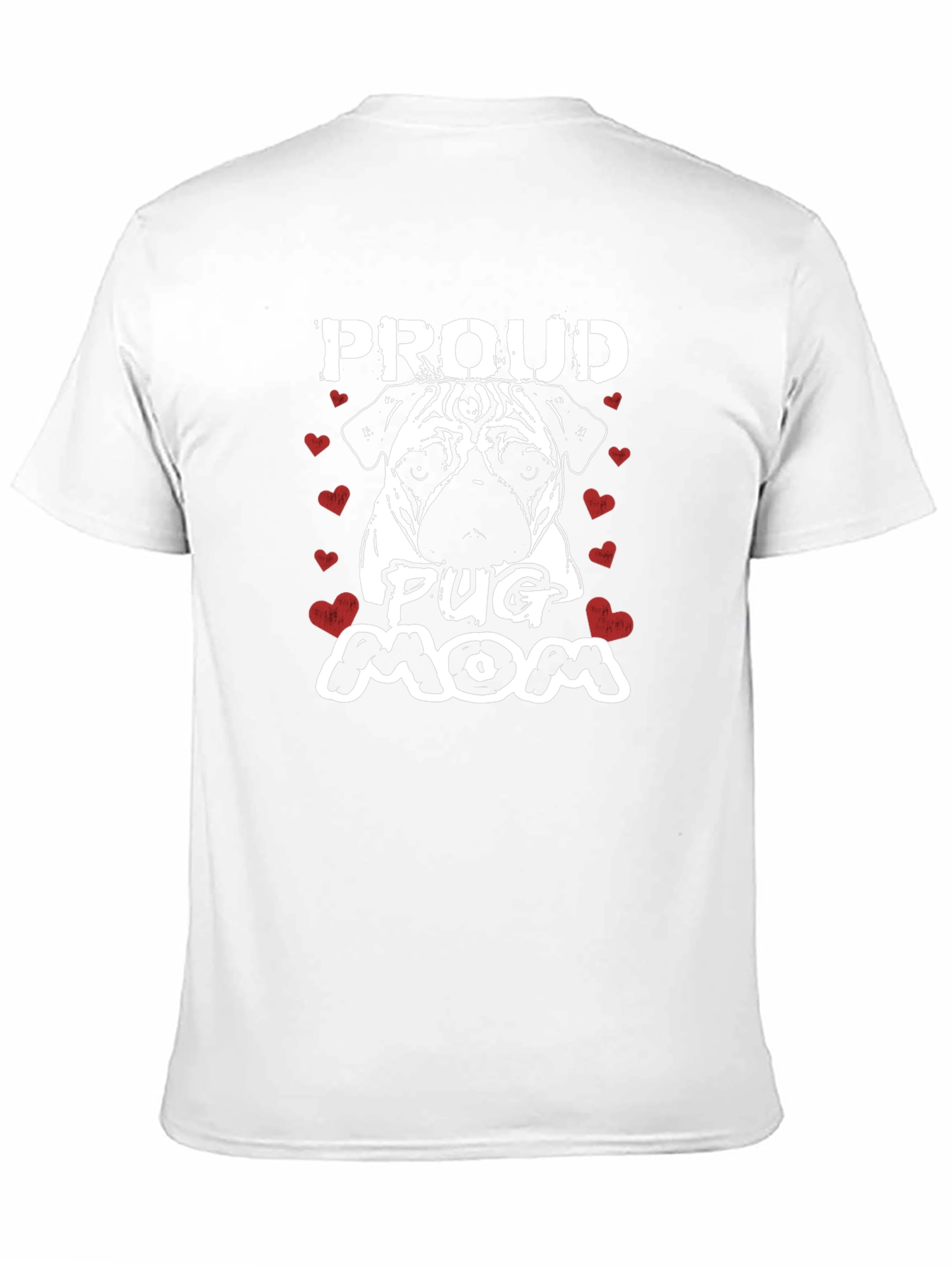 Proud Pug Mom Graphic T-Shirt