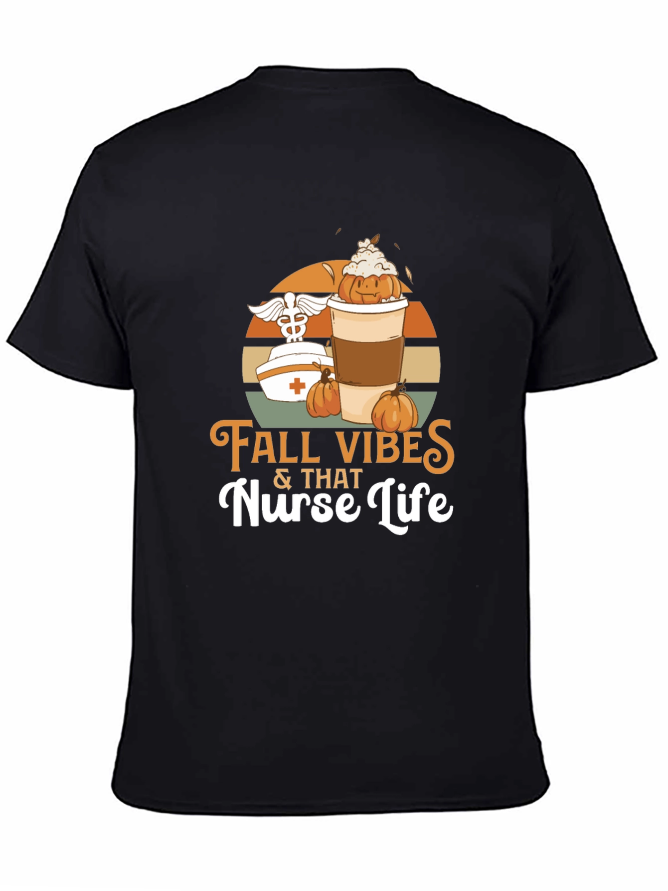 Fall Vibes Nurse Life T-Shirt - Autumn Design