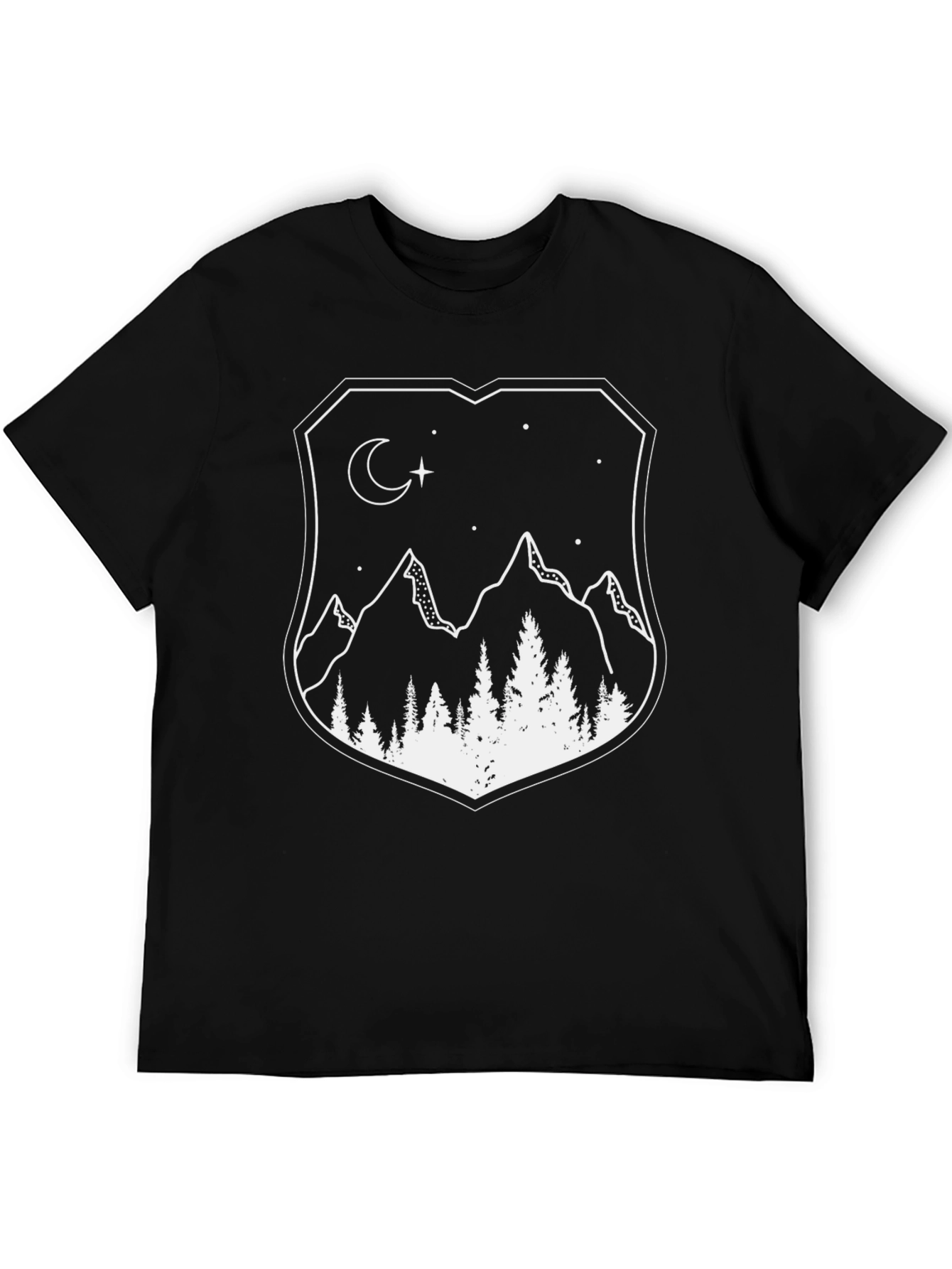 Mountainscape Graphic Tee - Black