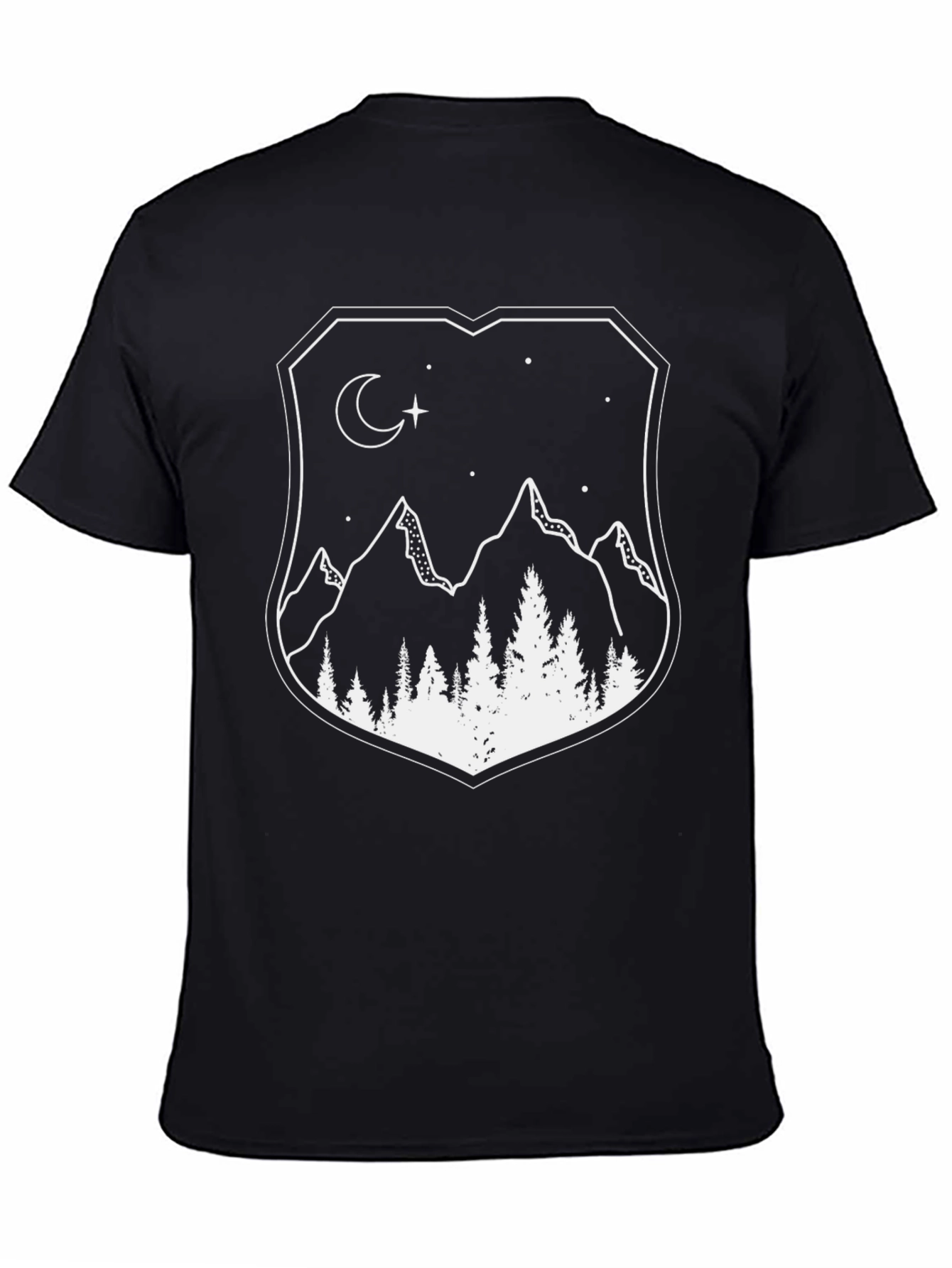 Mountainscape Graphic Tee - Black