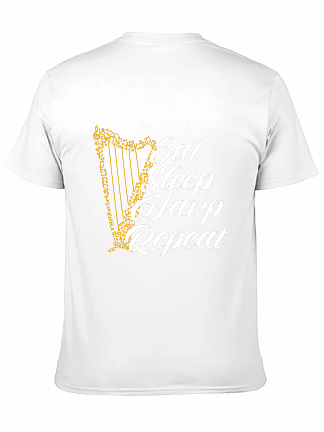 Eat Sleep Harp Repeat Graphic Tee