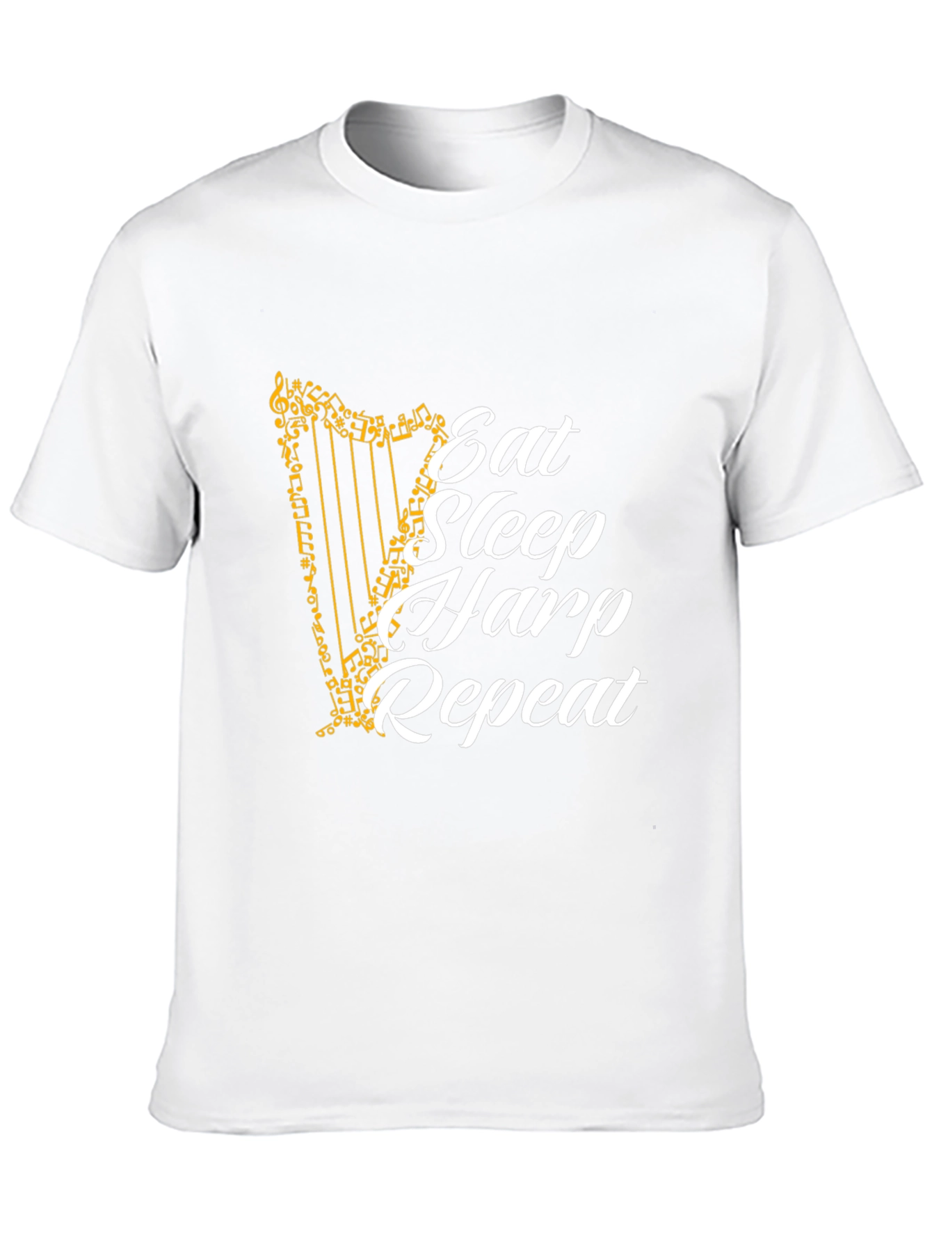 Eat Sleep Harp Repeat Graphic Tee