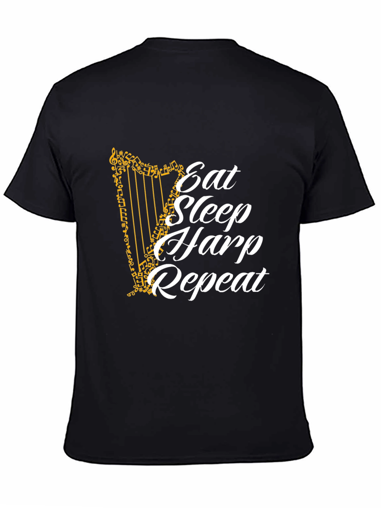 Eat Sleep Harp Repeat Graphic Tee