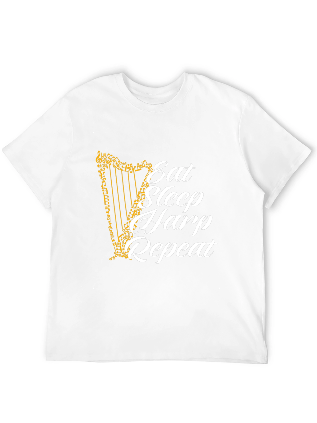 Eat Sleep Harp Repeat Graphic Tee
