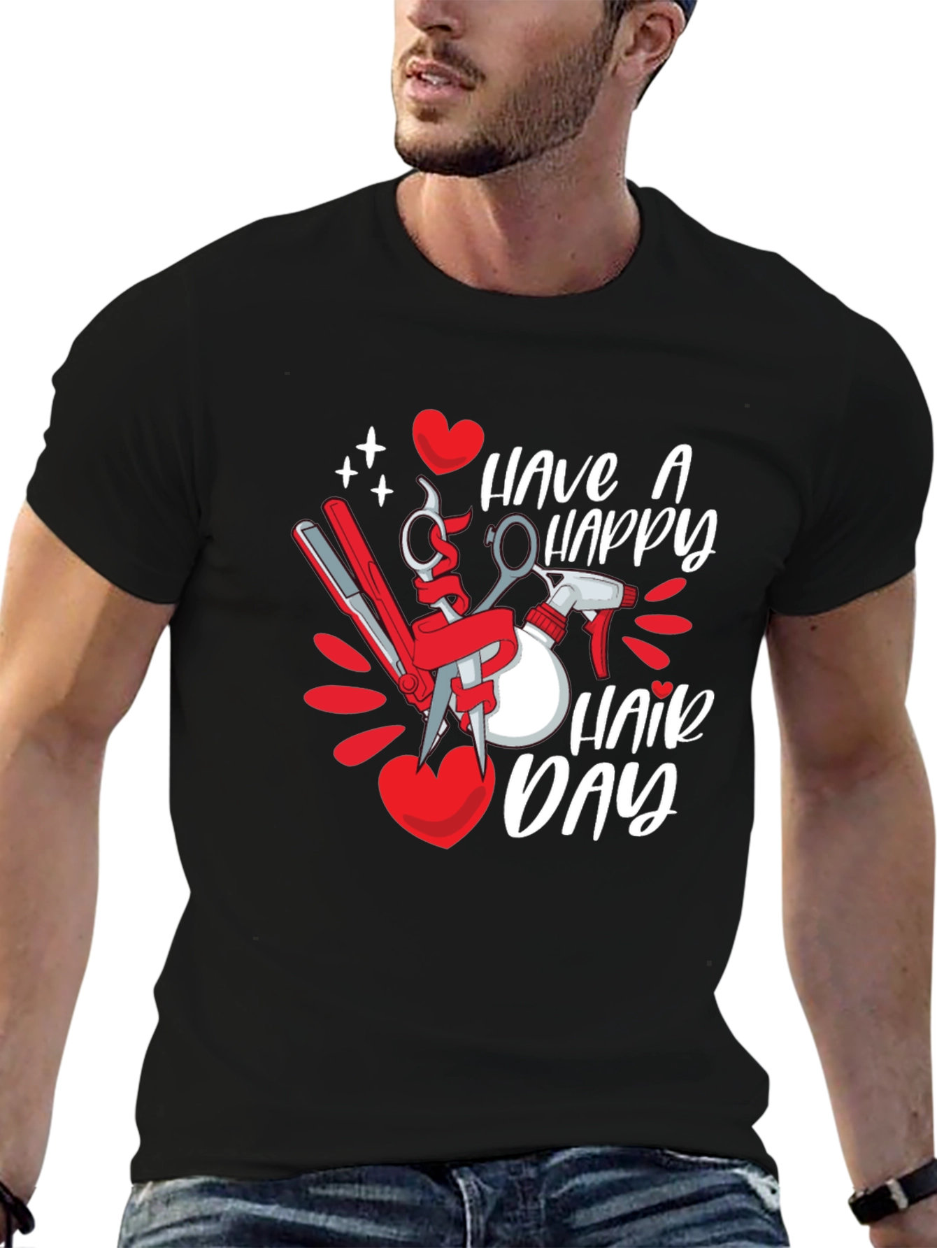 Happy Hair Day T-Shirt - Barber Tee