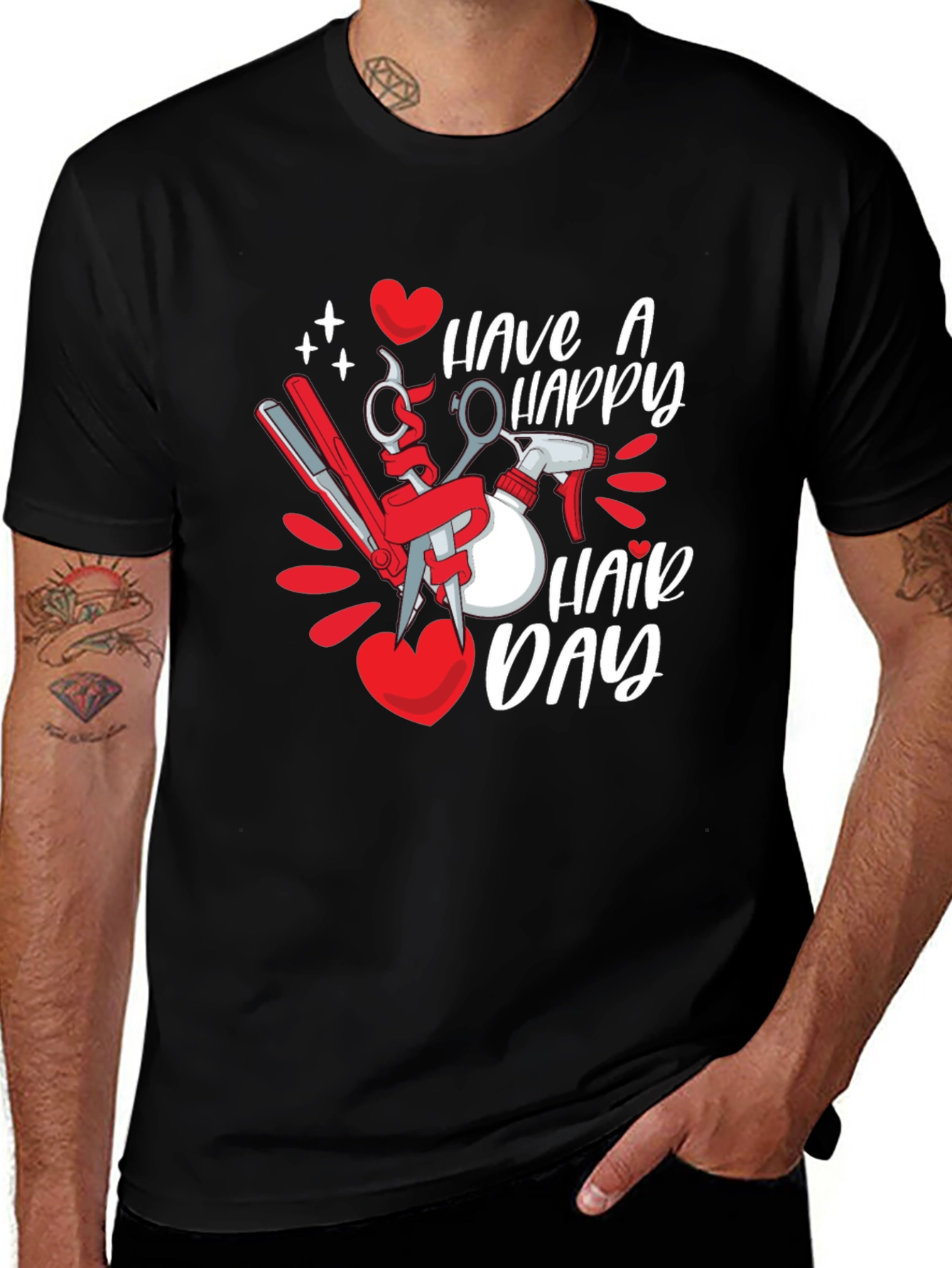 Happy Hair Day T-Shirt - Barber Tee