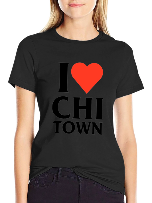 I Heart Chi Town Black T-Shirt