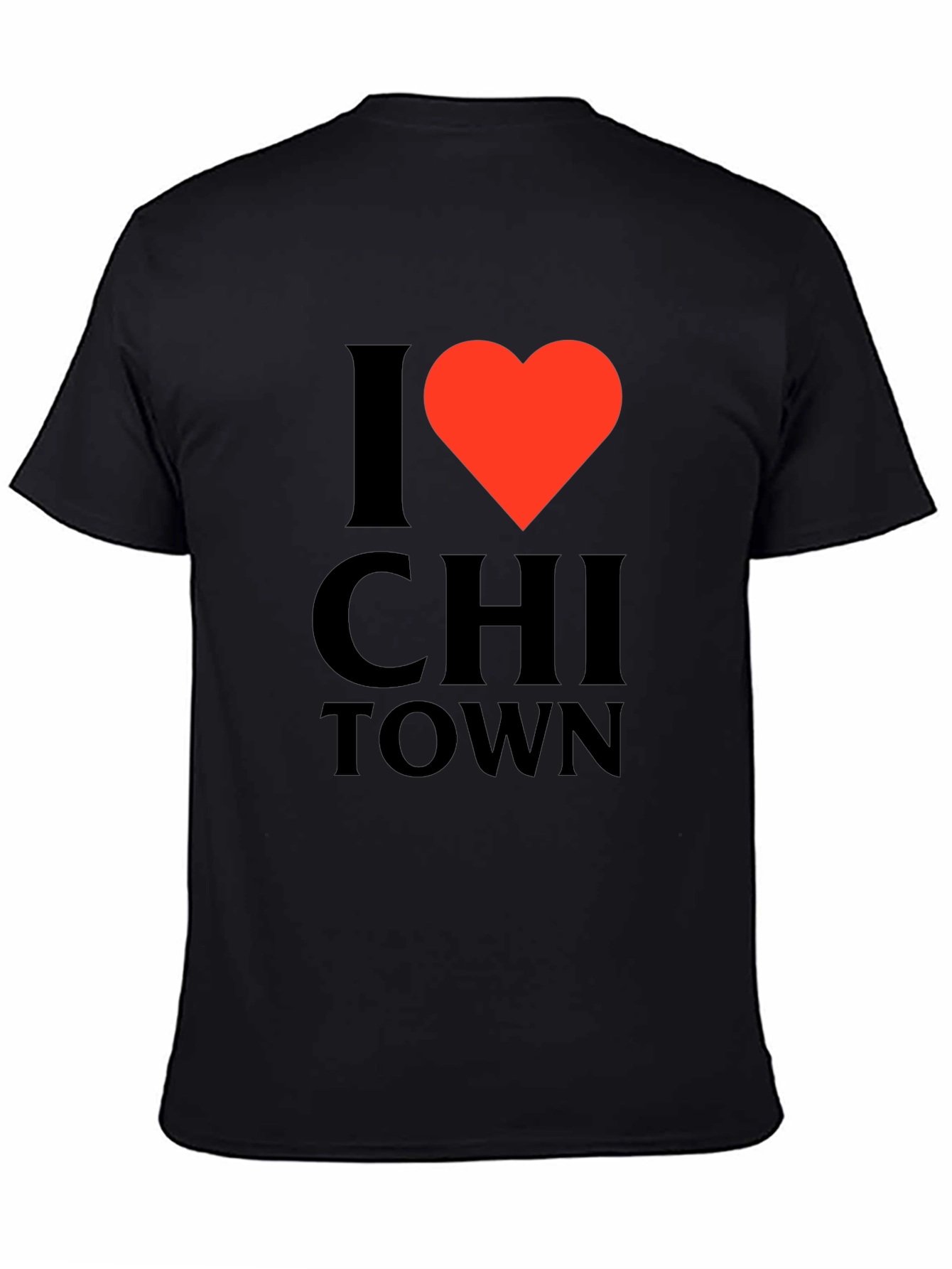 I Heart Chi Town Black T-Shirt