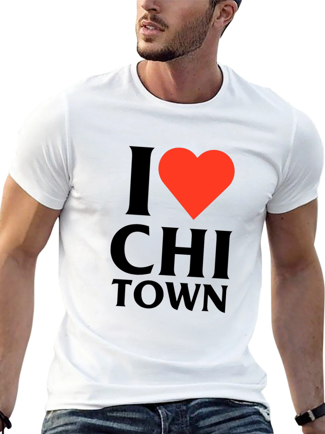 I Heart Chi Town Black T-Shirt