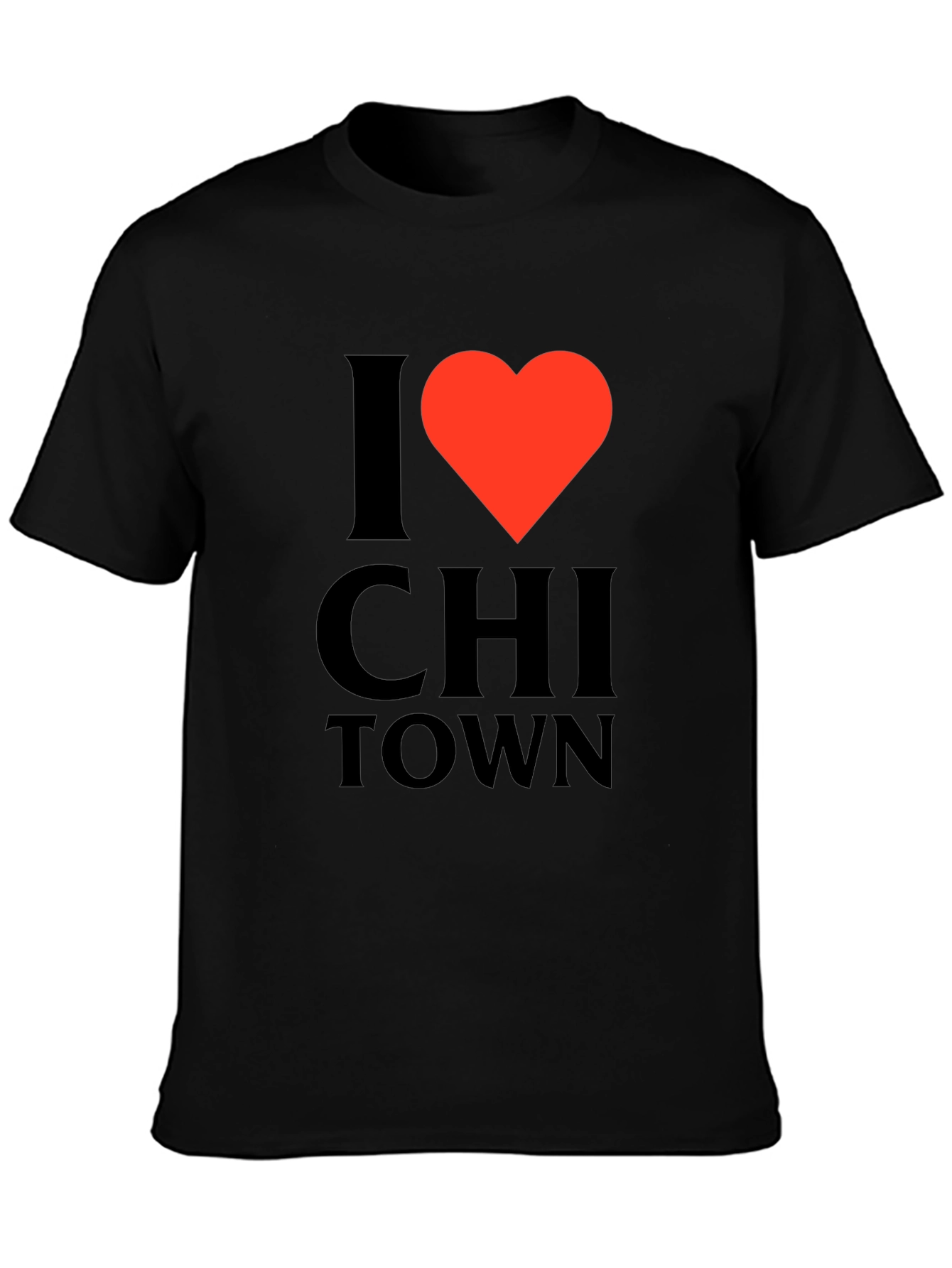 I Heart Chi Town Black T-Shirt