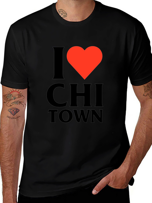 I Heart Chi Town Black T-Shirt