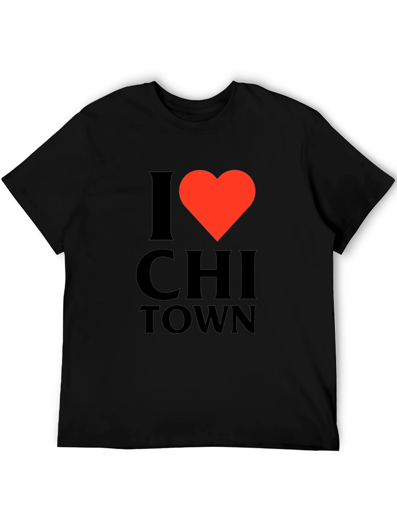 I Heart Chi Town Black T-Shirt