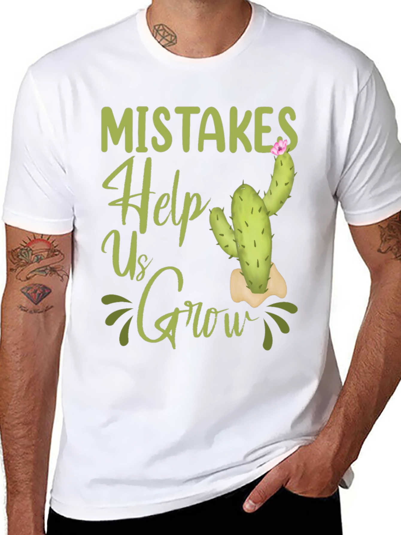 Mistakes Help Us Grow Graphic T-Shirt