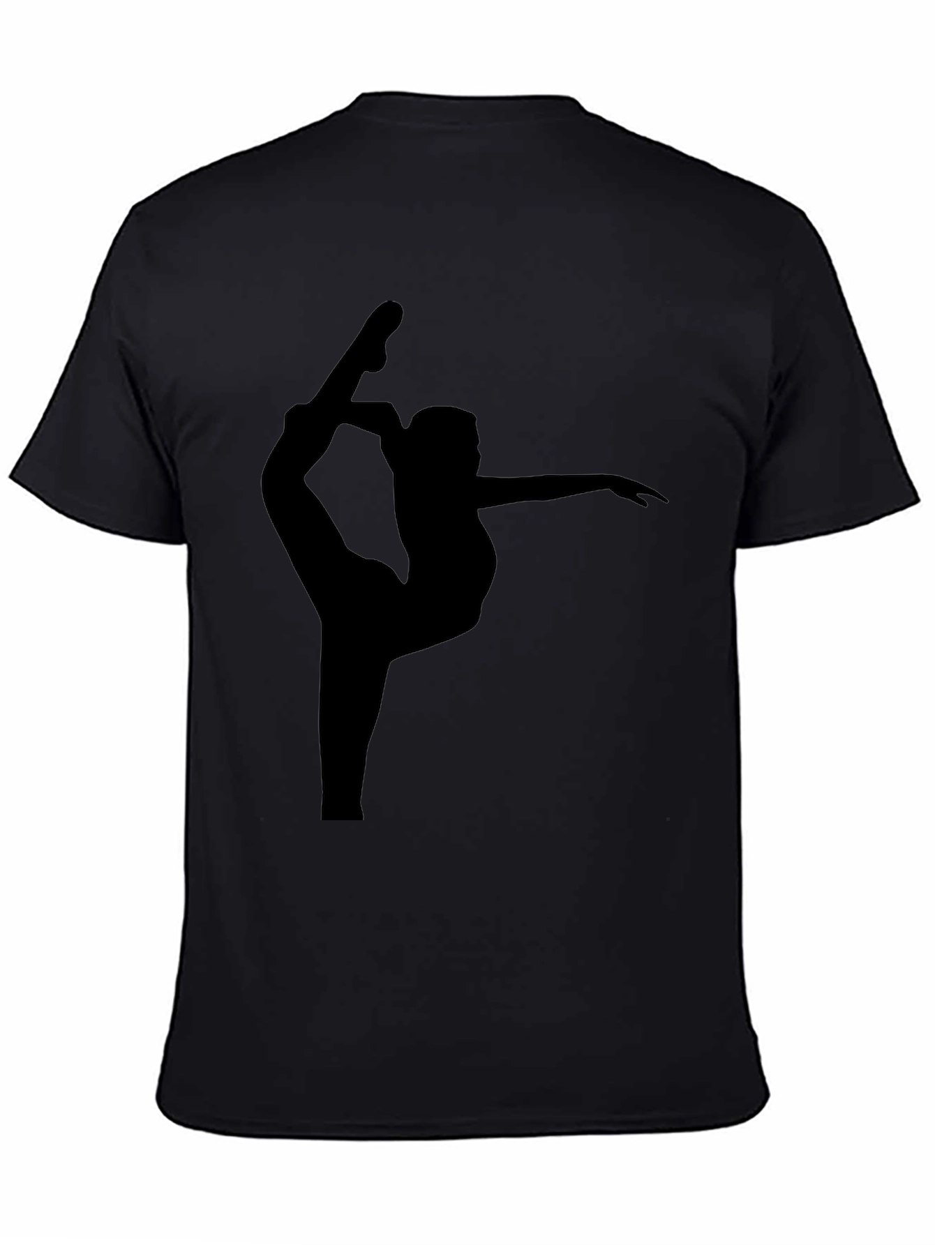 Gymnast Silhouette Black T-Shirt