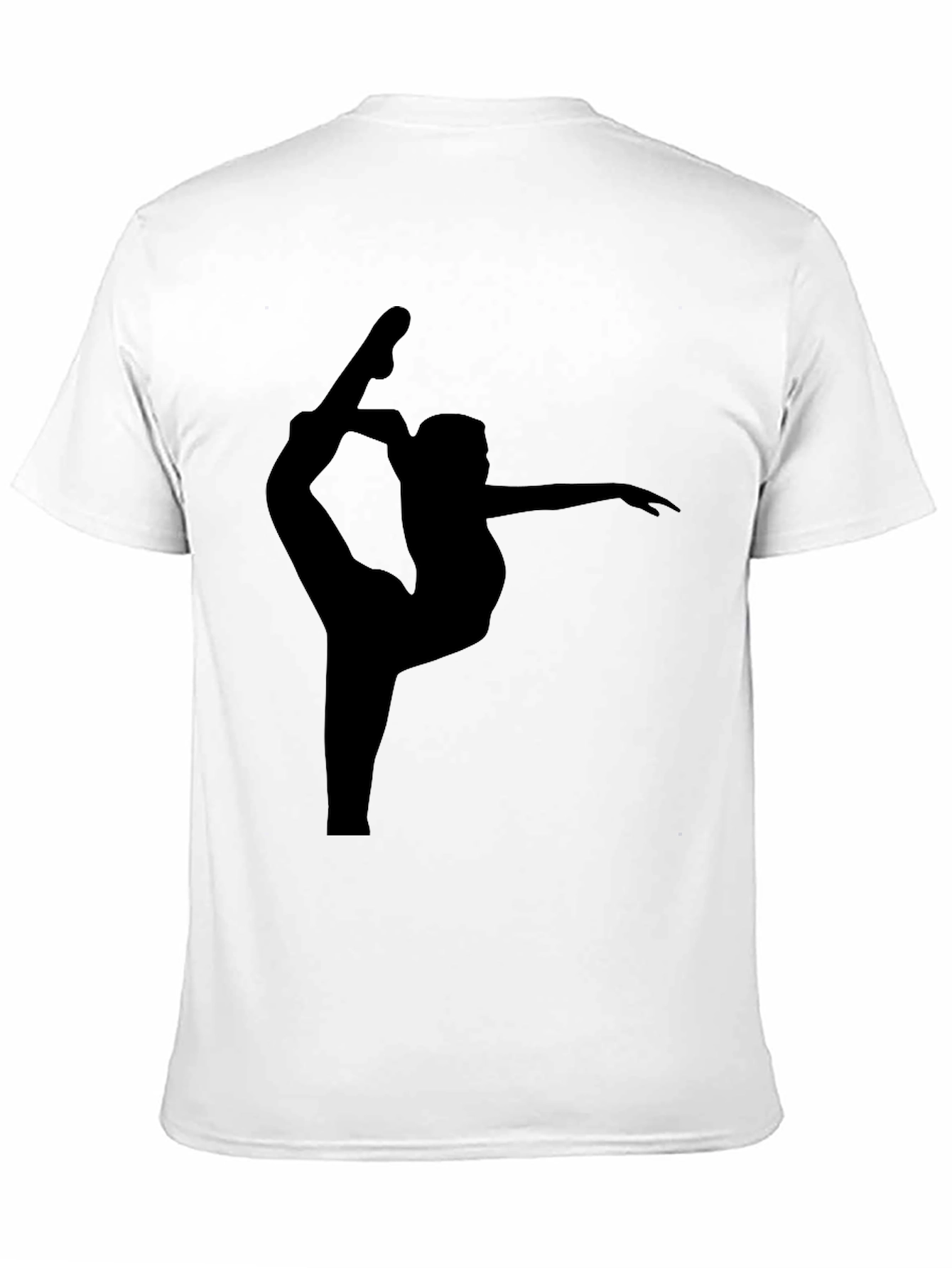 Gymnast Silhouette Black T-Shirt