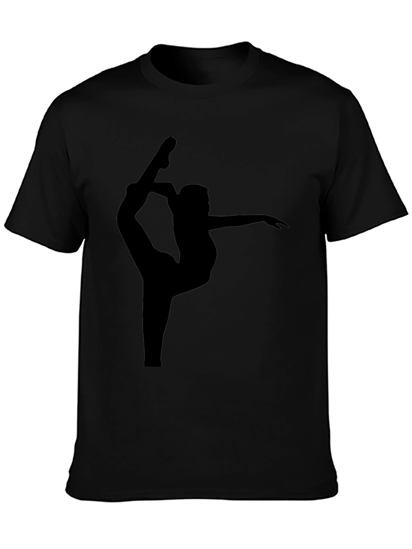 Gymnast Silhouette Black T-Shirt