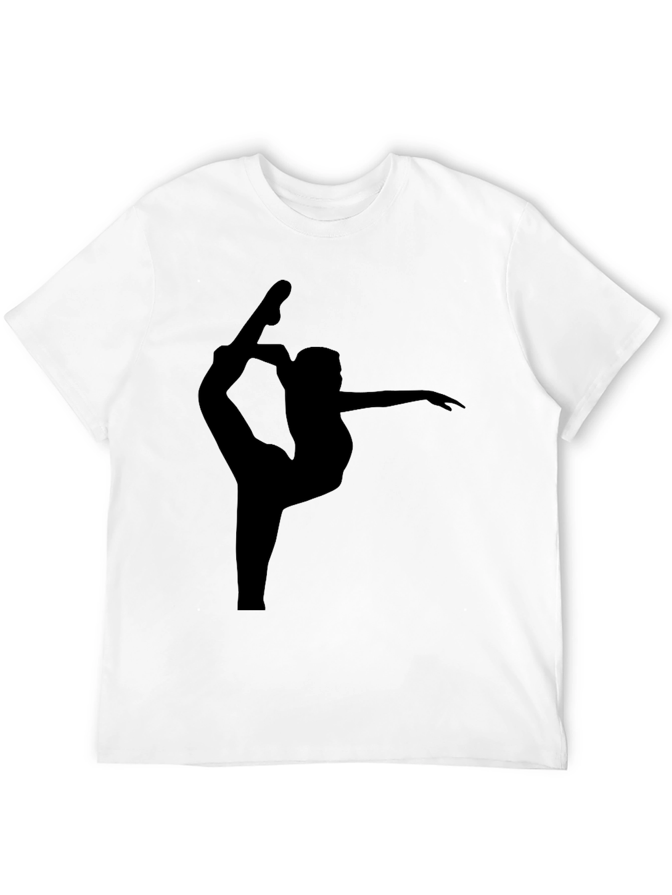 Gymnast Silhouette Black T-Shirt