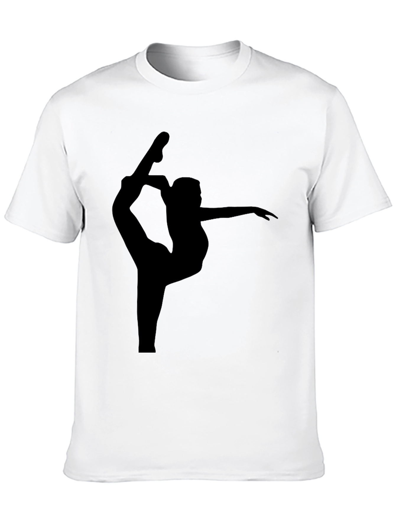 Gymnast Silhouette Black T-Shirt