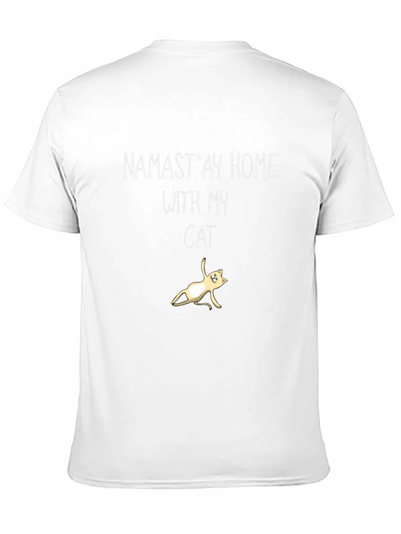 Namastay Home Cat Graphic Tee - Black