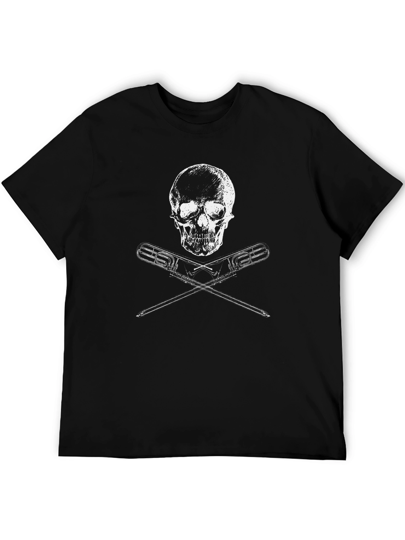 Skull & Crossed Wrenches Black T-Shirt