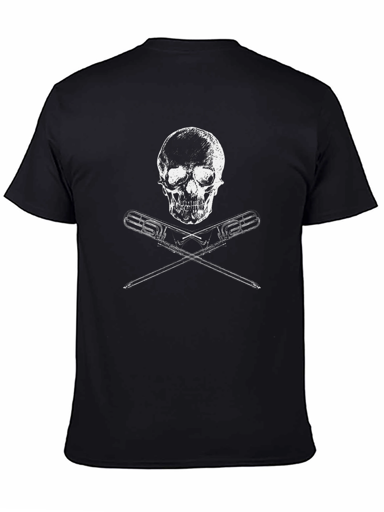 Skull & Crossed Wrenches Black T-Shirt
