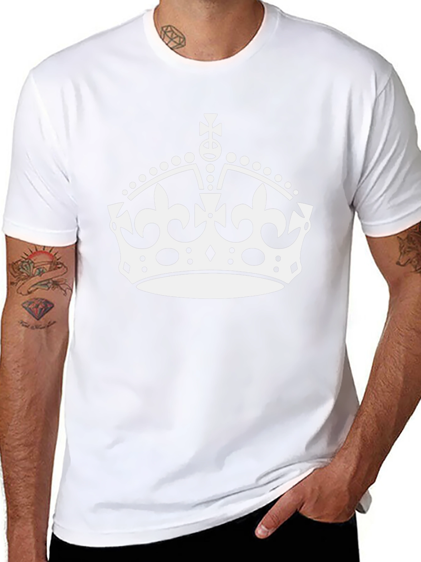 Keep Calm Crown Black T-Shirt