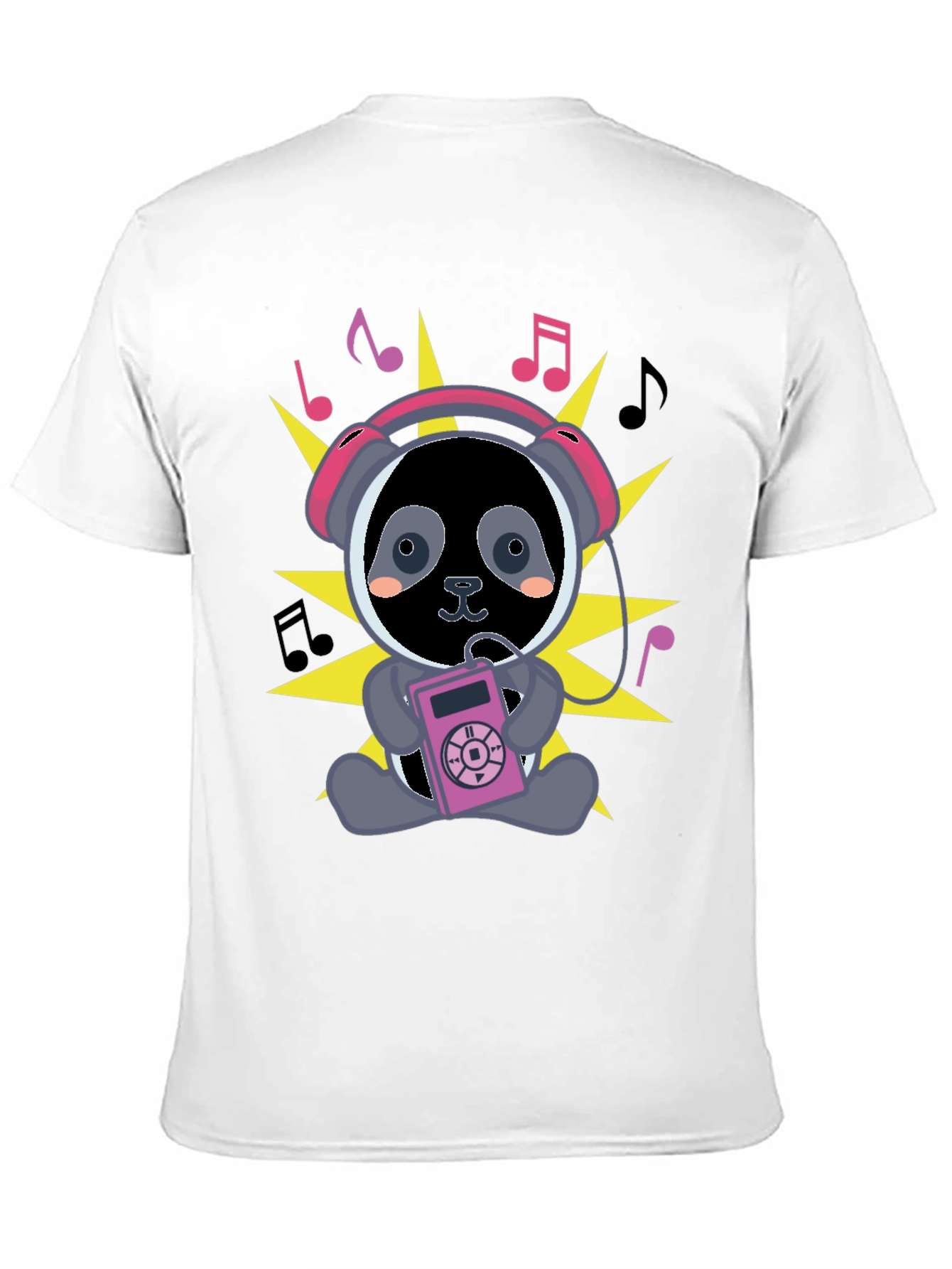 Panda DJ Black T-Shirt