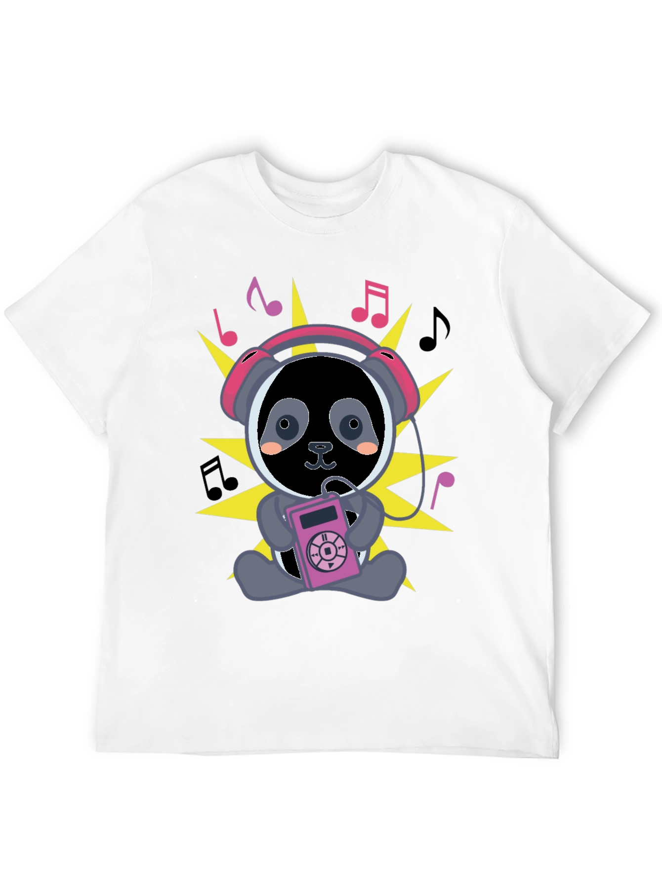 Panda DJ Black T-Shirt