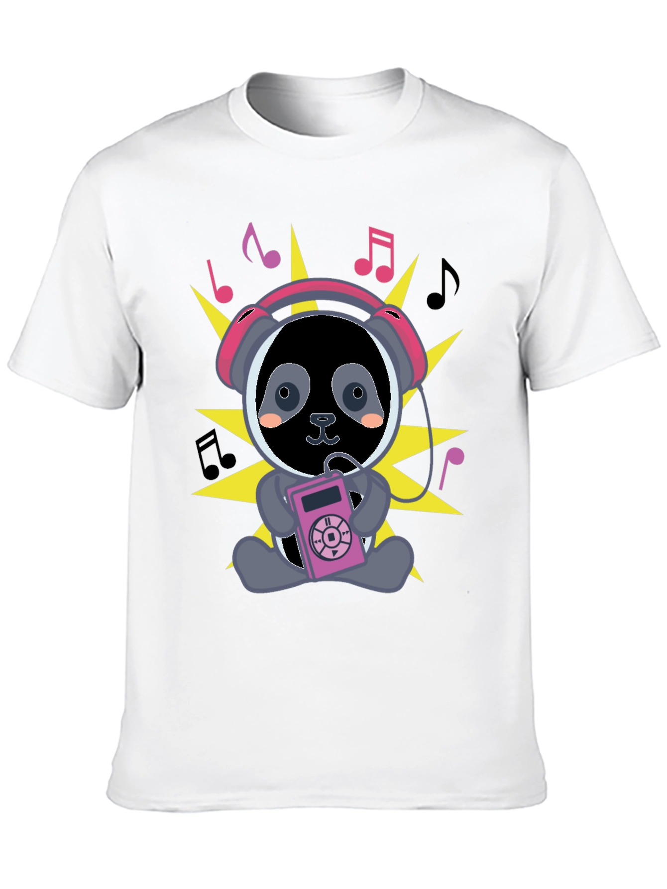Panda DJ Black T-Shirt