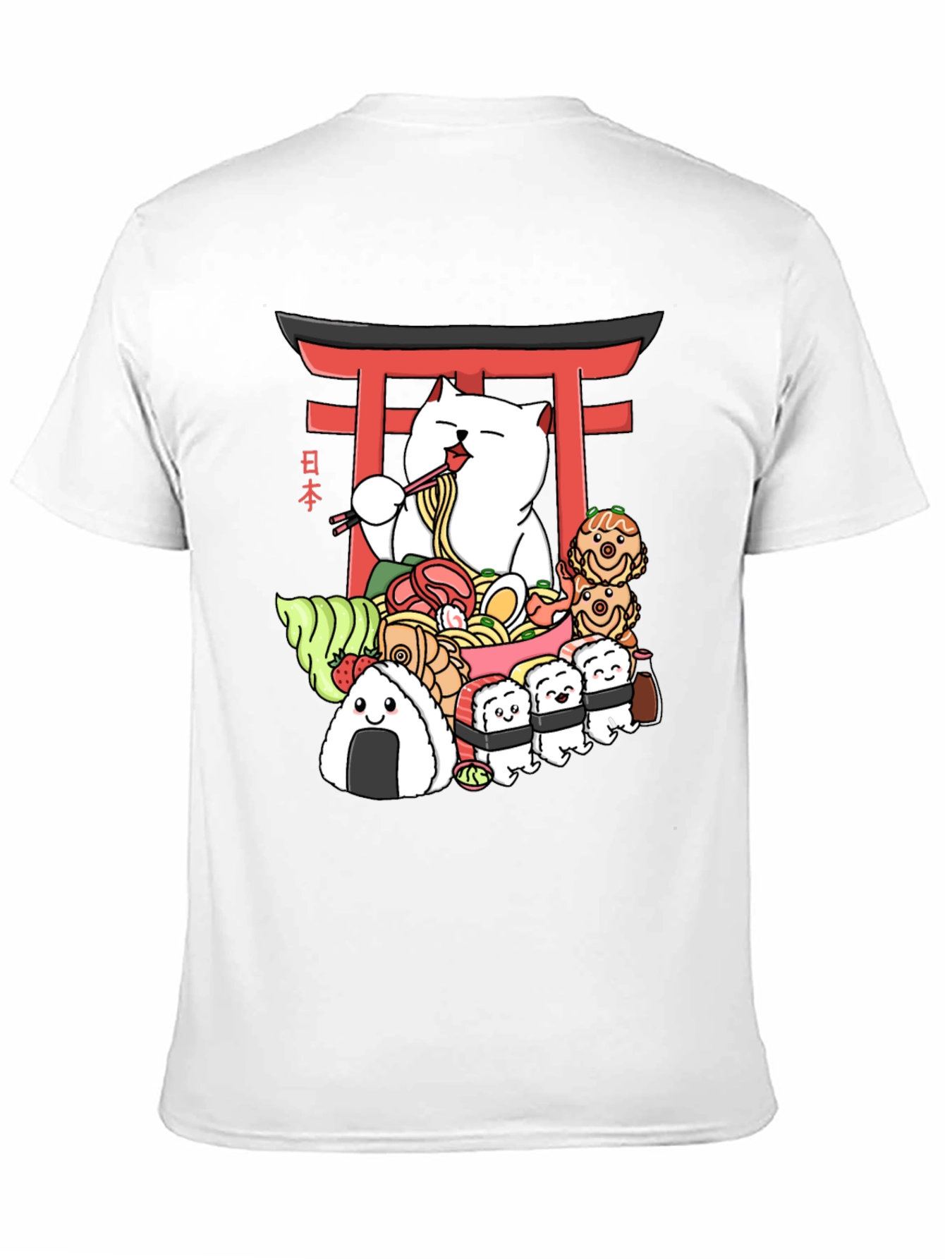 Ramen Cat Graphic T-Shirt
