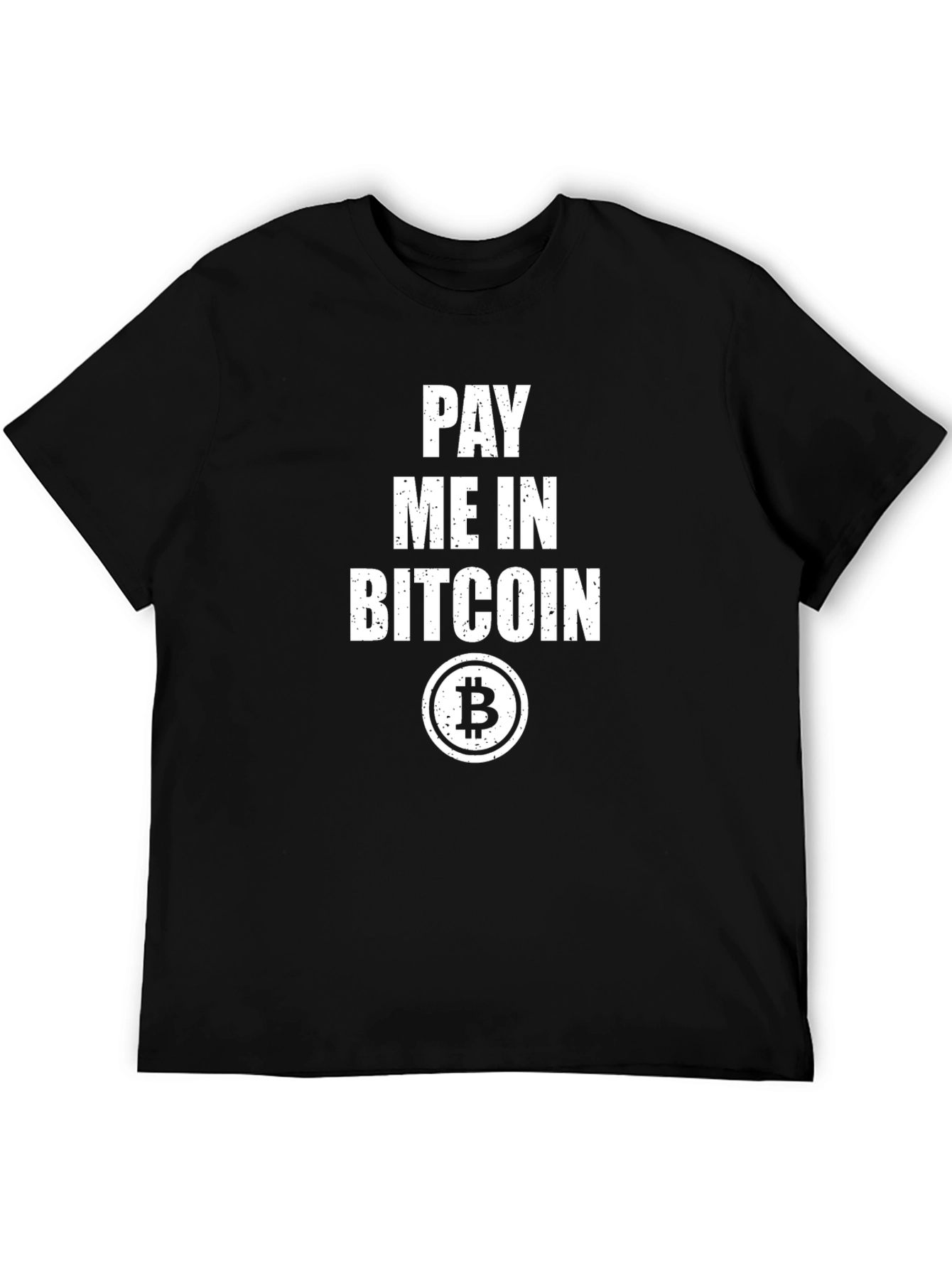 Pay Me in Bitcoin Black T-Shirt