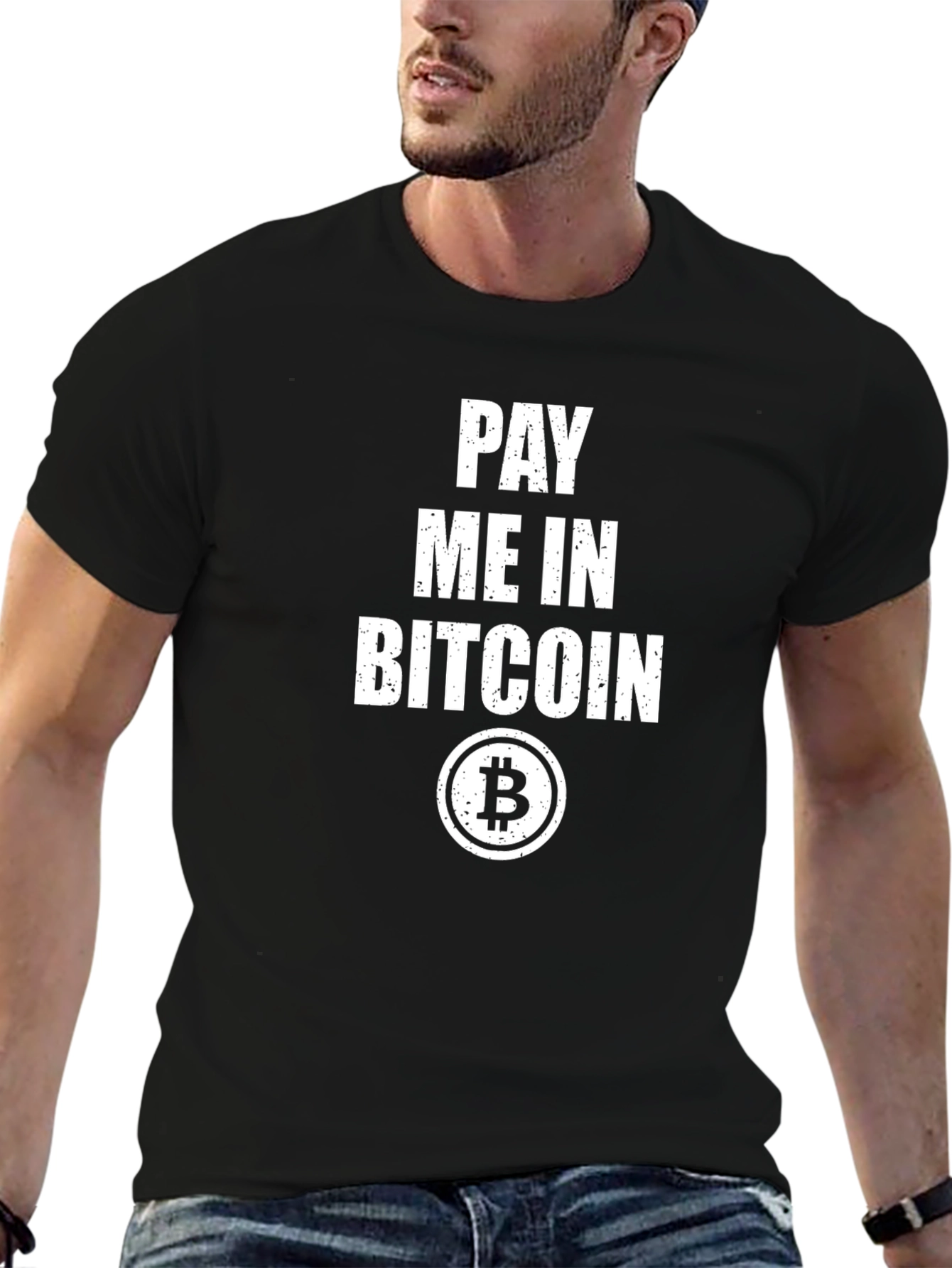 Pay Me in Bitcoin Black T-Shirt