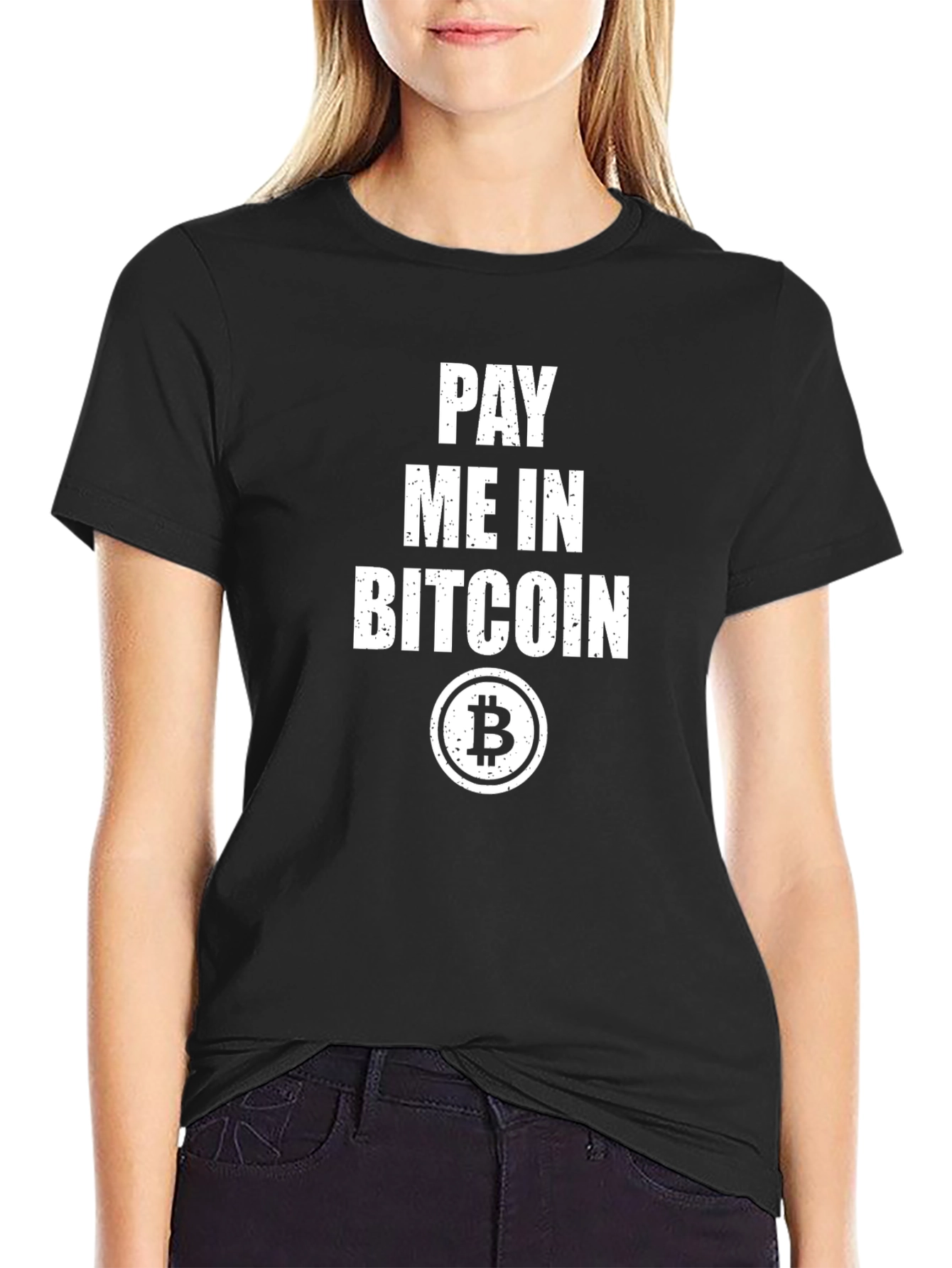 Pay Me in Bitcoin Black T-Shirt