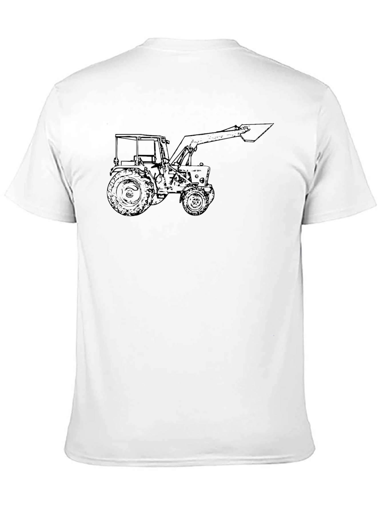 Tractor Graphic Tee - Black Cotton
