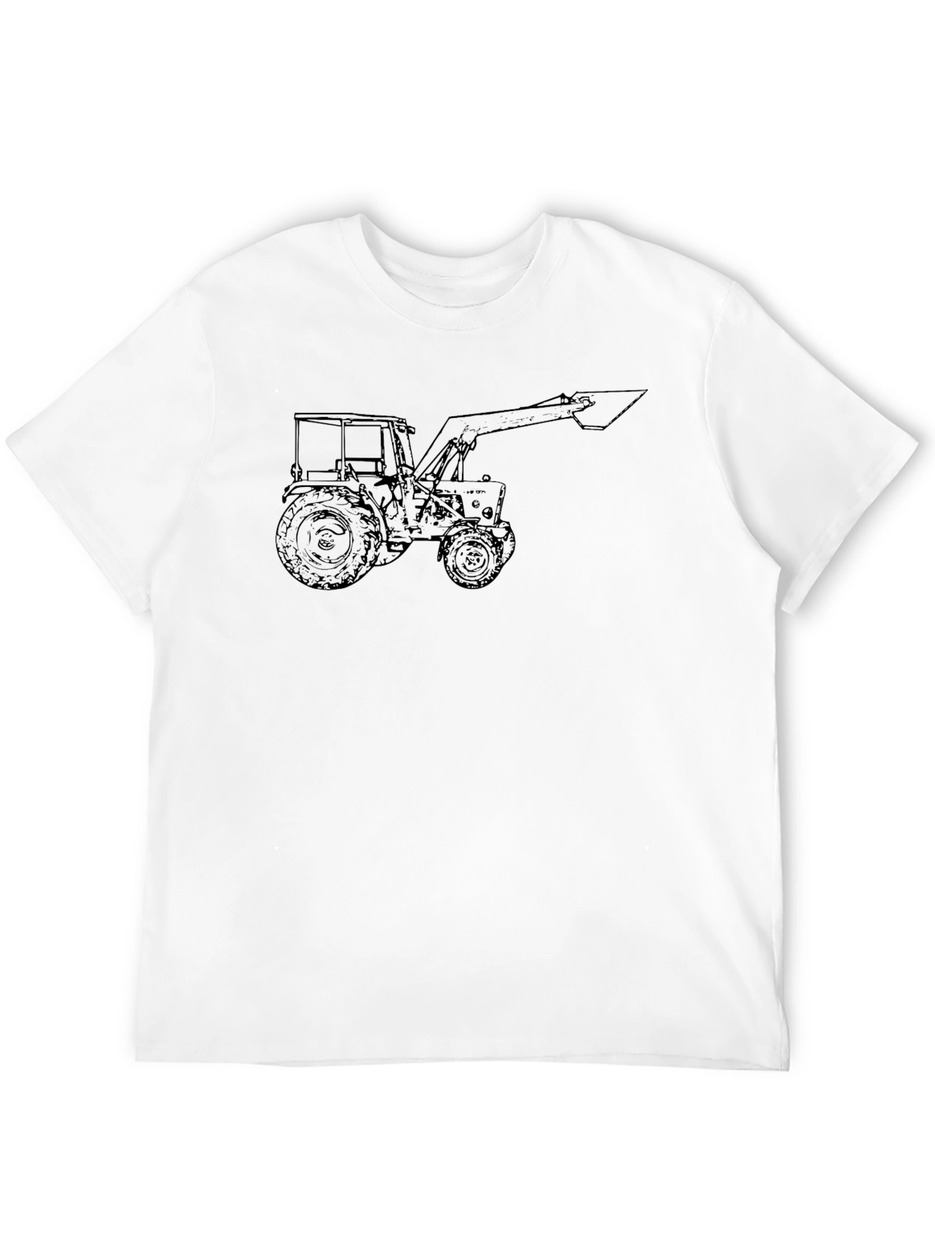 Tractor Graphic Tee - Black Cotton