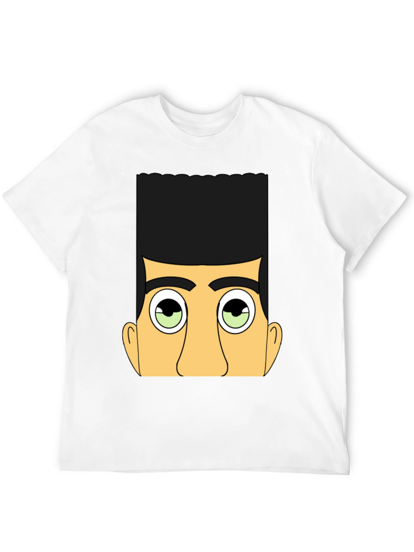 Funky Graphic Tee - Retro Cartoon Face T-Shirt
