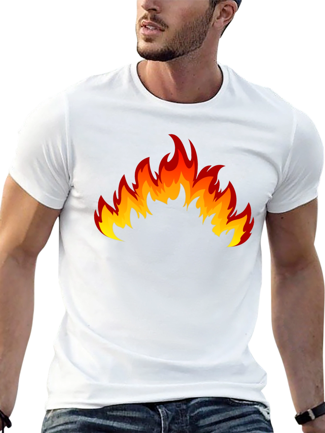 Flaming Hot Black Graphic T-Shirt