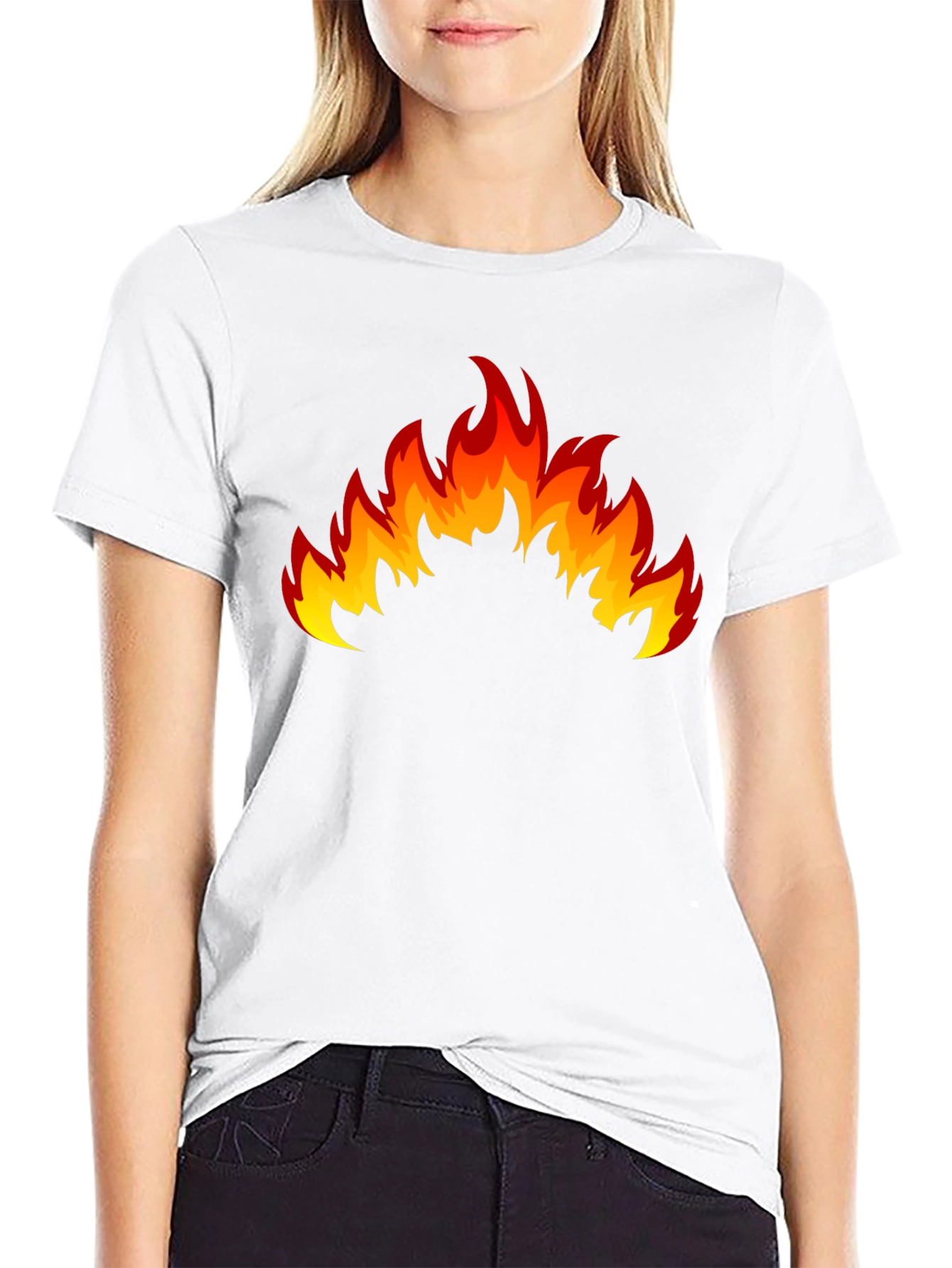 Flaming Hot Black Graphic T-Shirt
