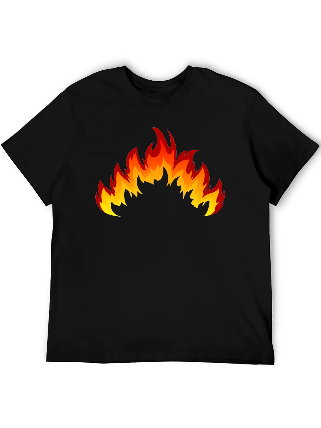 Flaming Hot Black Graphic T-Shirt