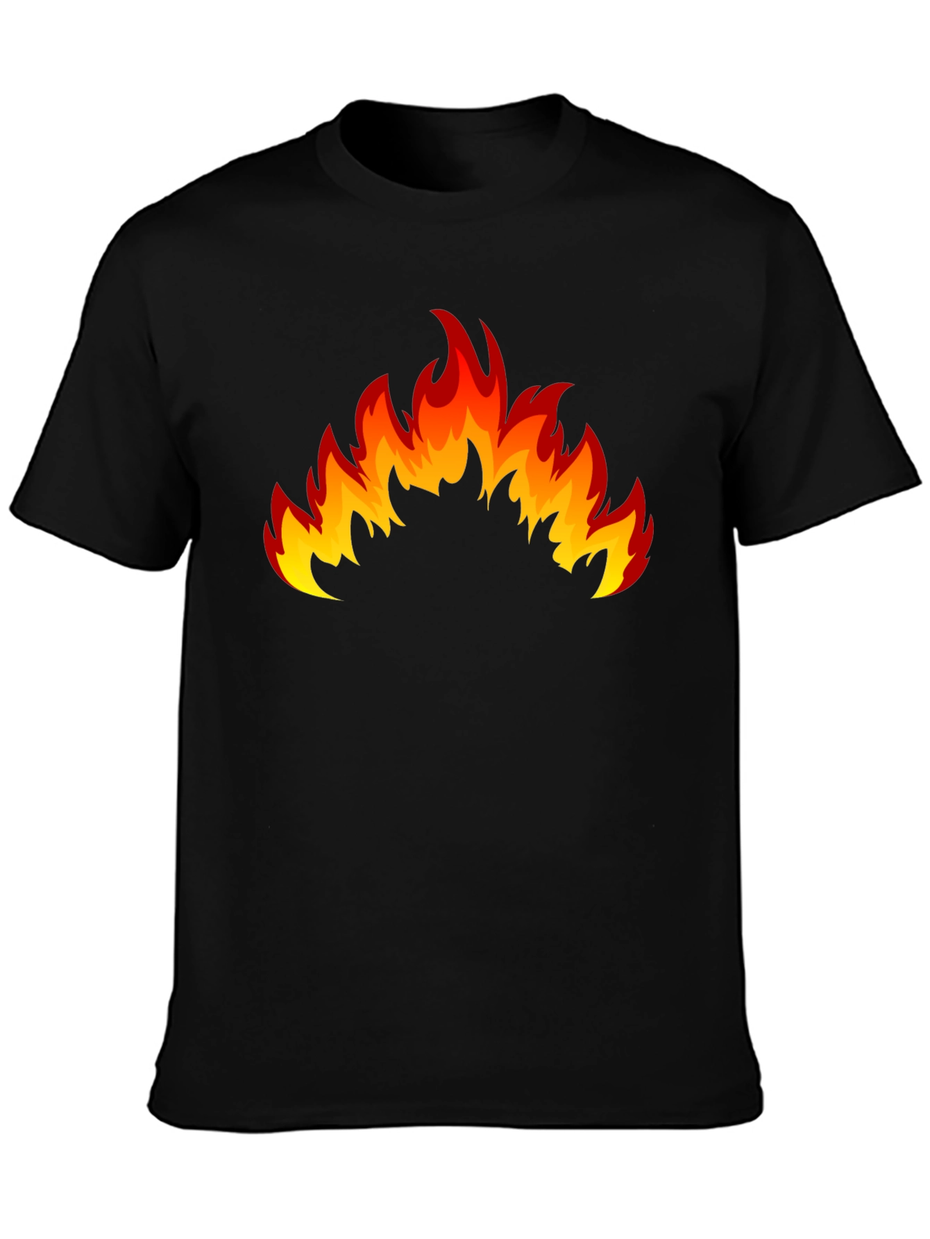 Flaming Hot Black Graphic T-Shirt